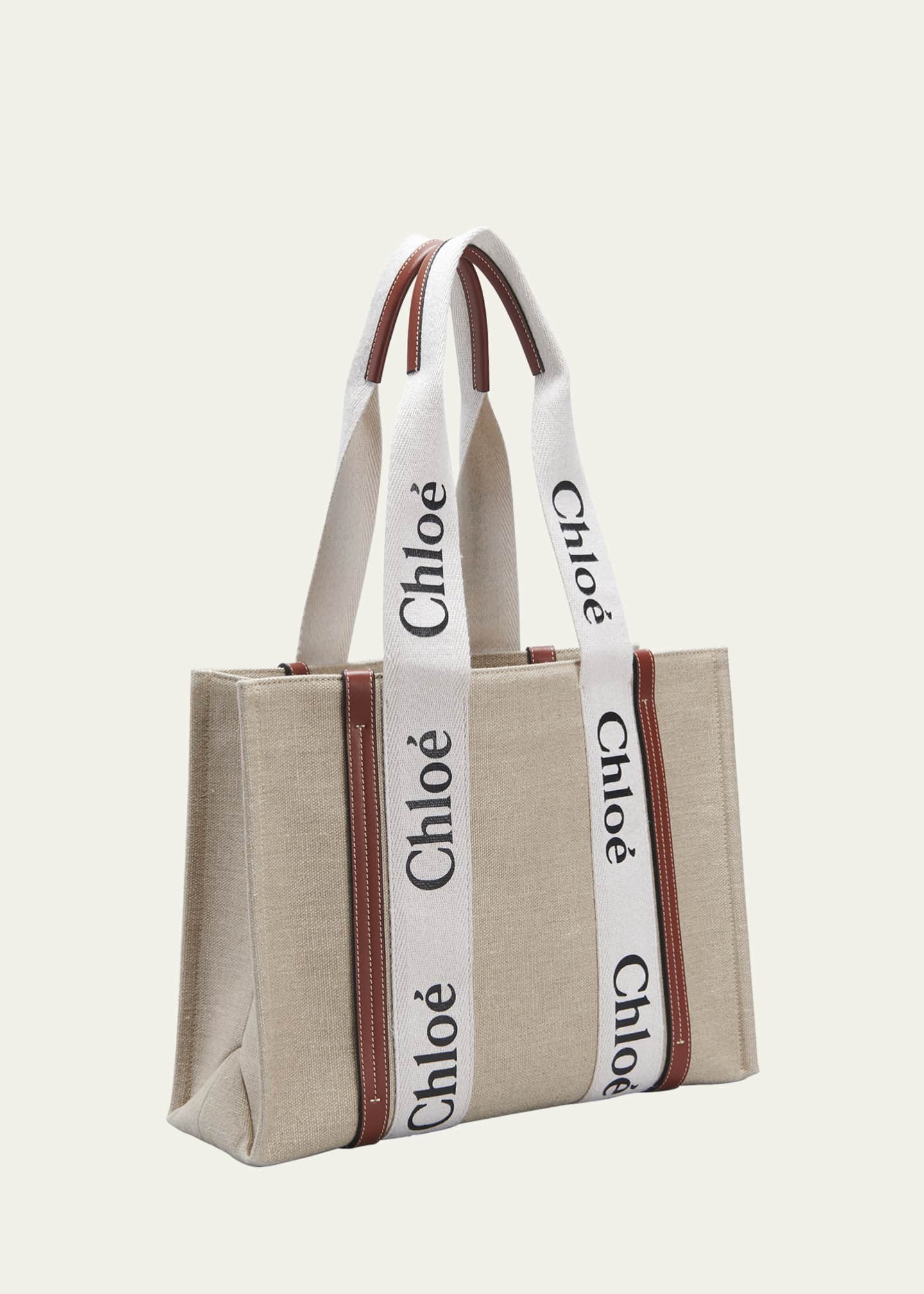 Chloe Woody Logo Medium Tote Bag - Bergdorf Goodman