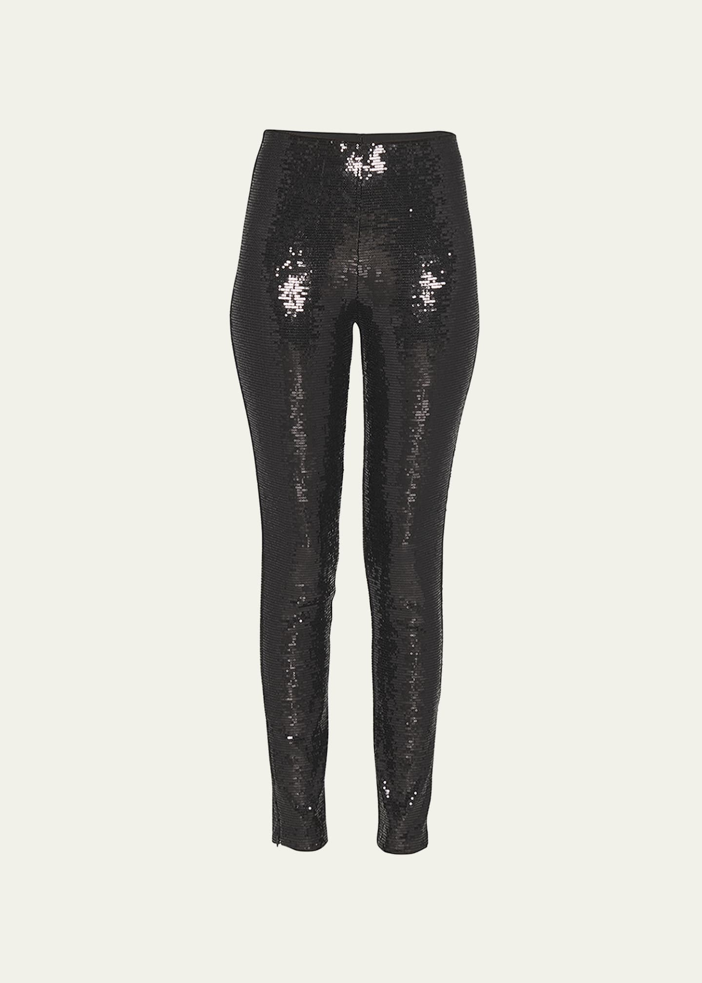 Giorgio Armani Sequin Ankle Leggings - Bergdorf Goodman