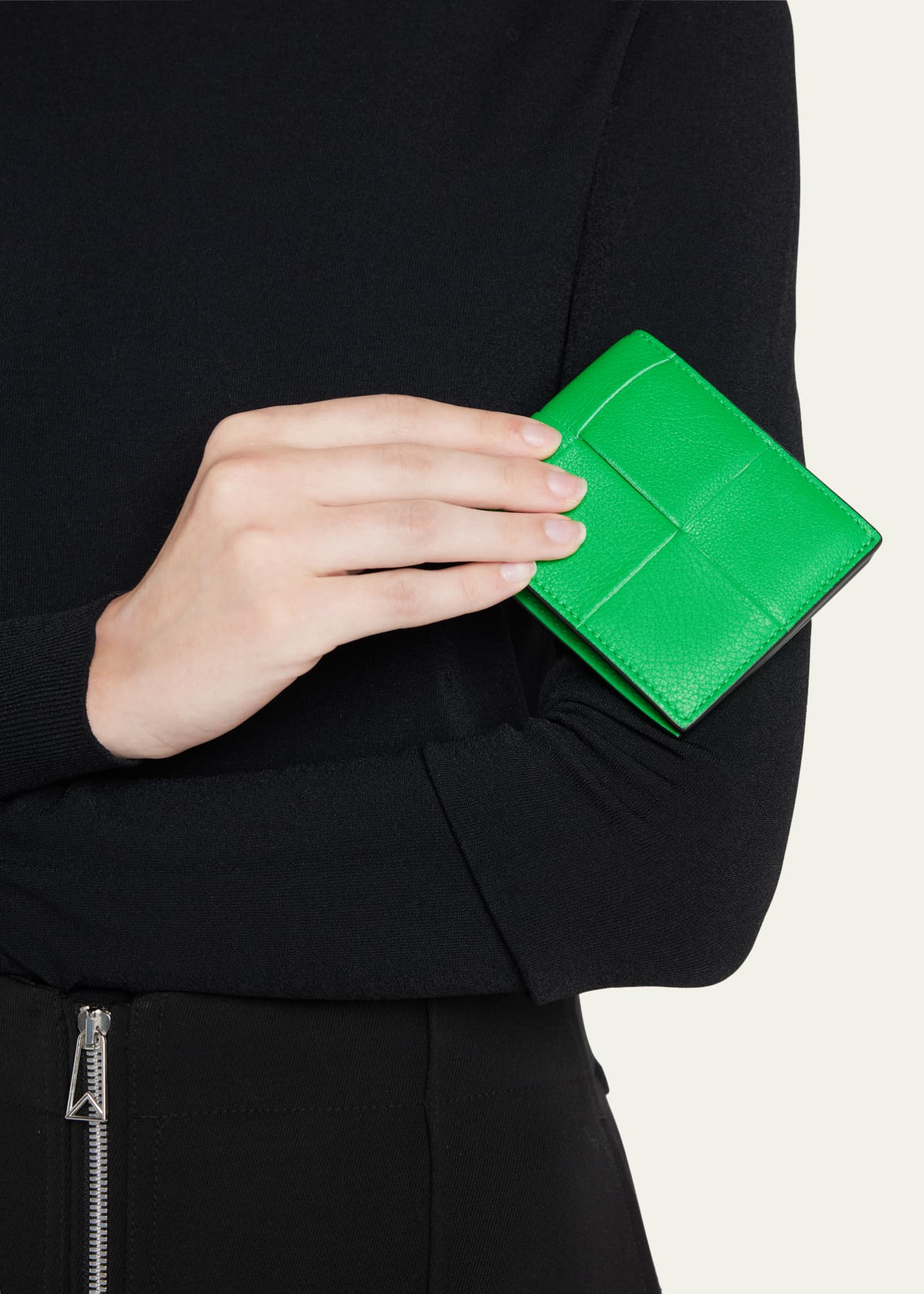 BOTTEGA VENETA Cassette intrecciato leather cardholder