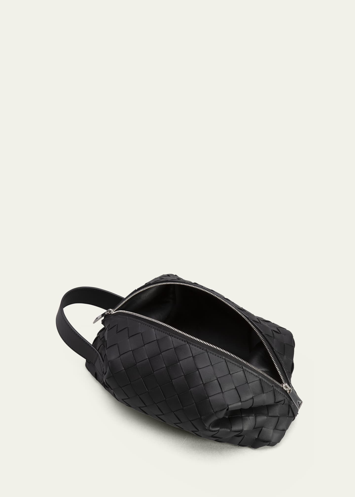 Bottega Veneta Intrecciato Leather Wash Bag - Men - Black