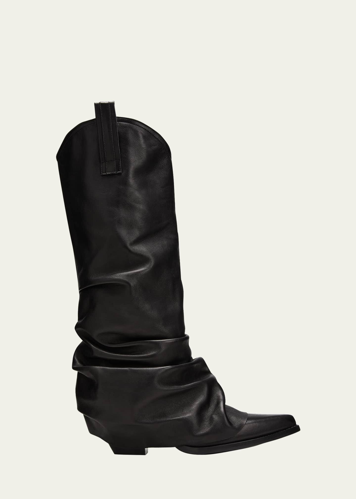 R13 Leather Sleeve Cowboy Boots Bergdorf Goodman