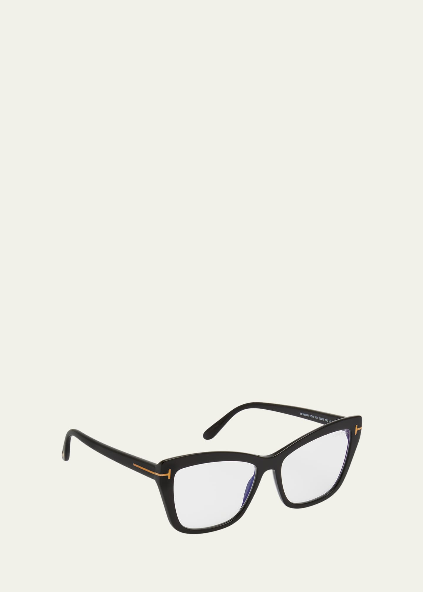 TOM FORD Blue Filtering Acetate Cat-Eye Glasses - Bergdorf Goodman