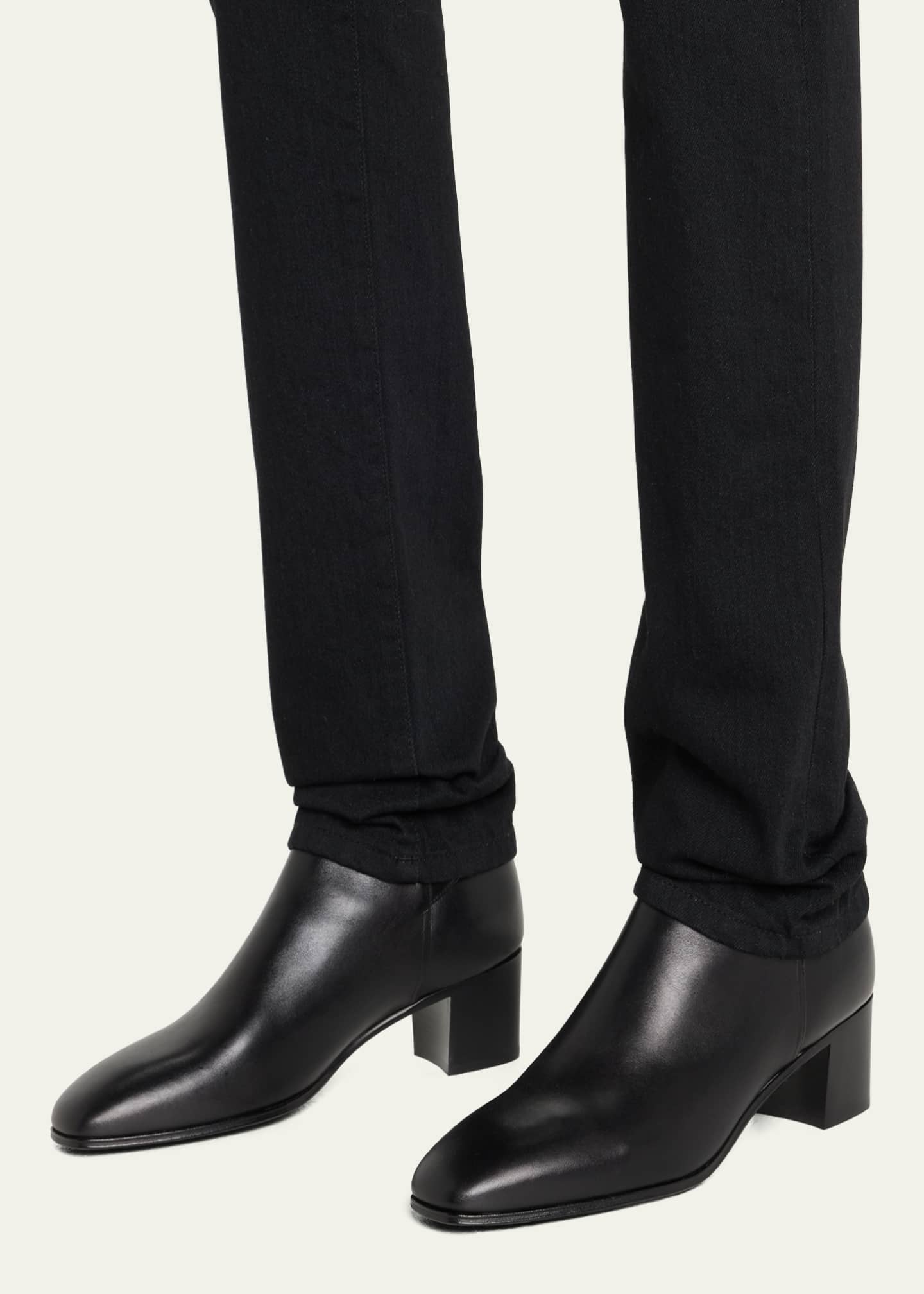 Saint Laurent Men s Terry Jodhpur Leather Ankle Boots Bergdorf