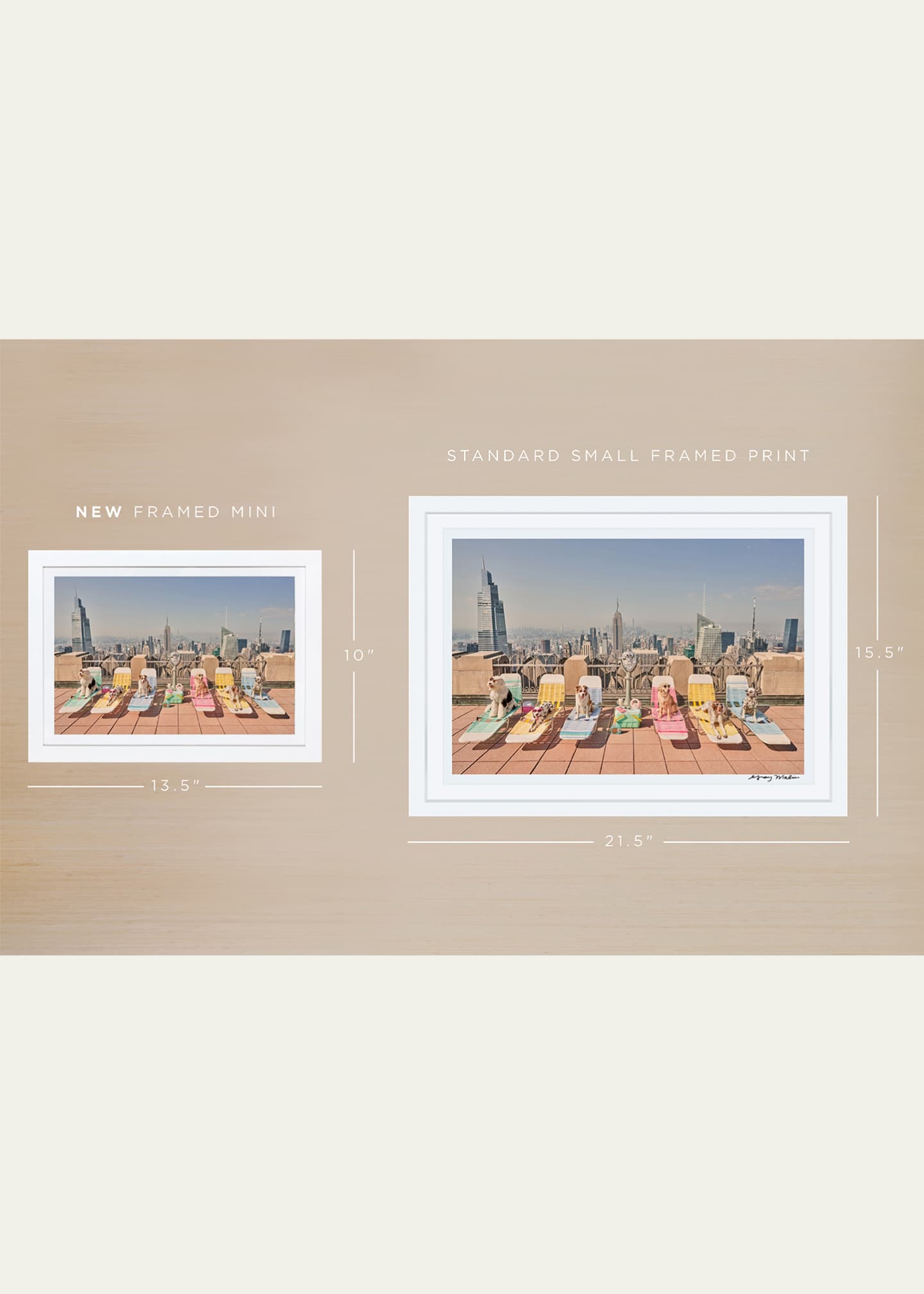 Gray Malin "Sunbathers, Top of The Rock" Mini Print Image 3 of 3