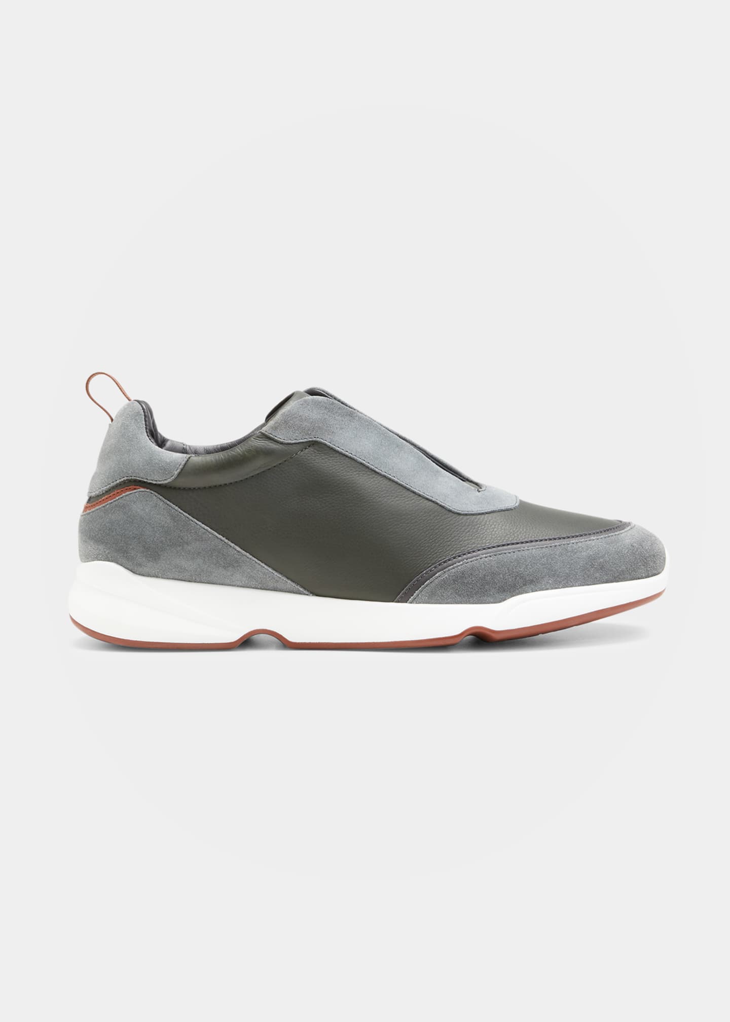 Loro Piana Men's Modular Walk Leather & Suede Sneakers - Bergdorf Goodman