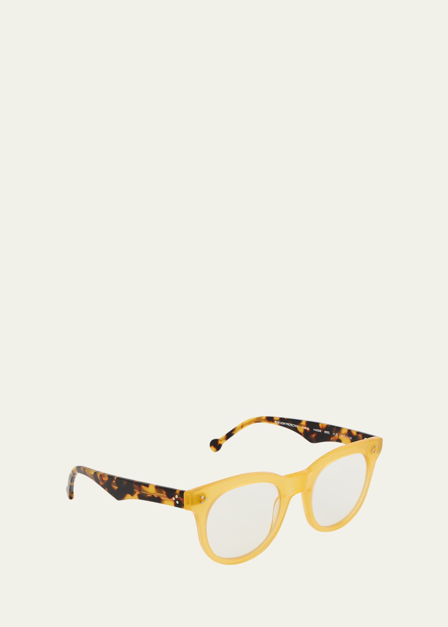 Colors In Optics Blue Light Blocking Two-Tone Round Acetate Readers Image 2 of 5
