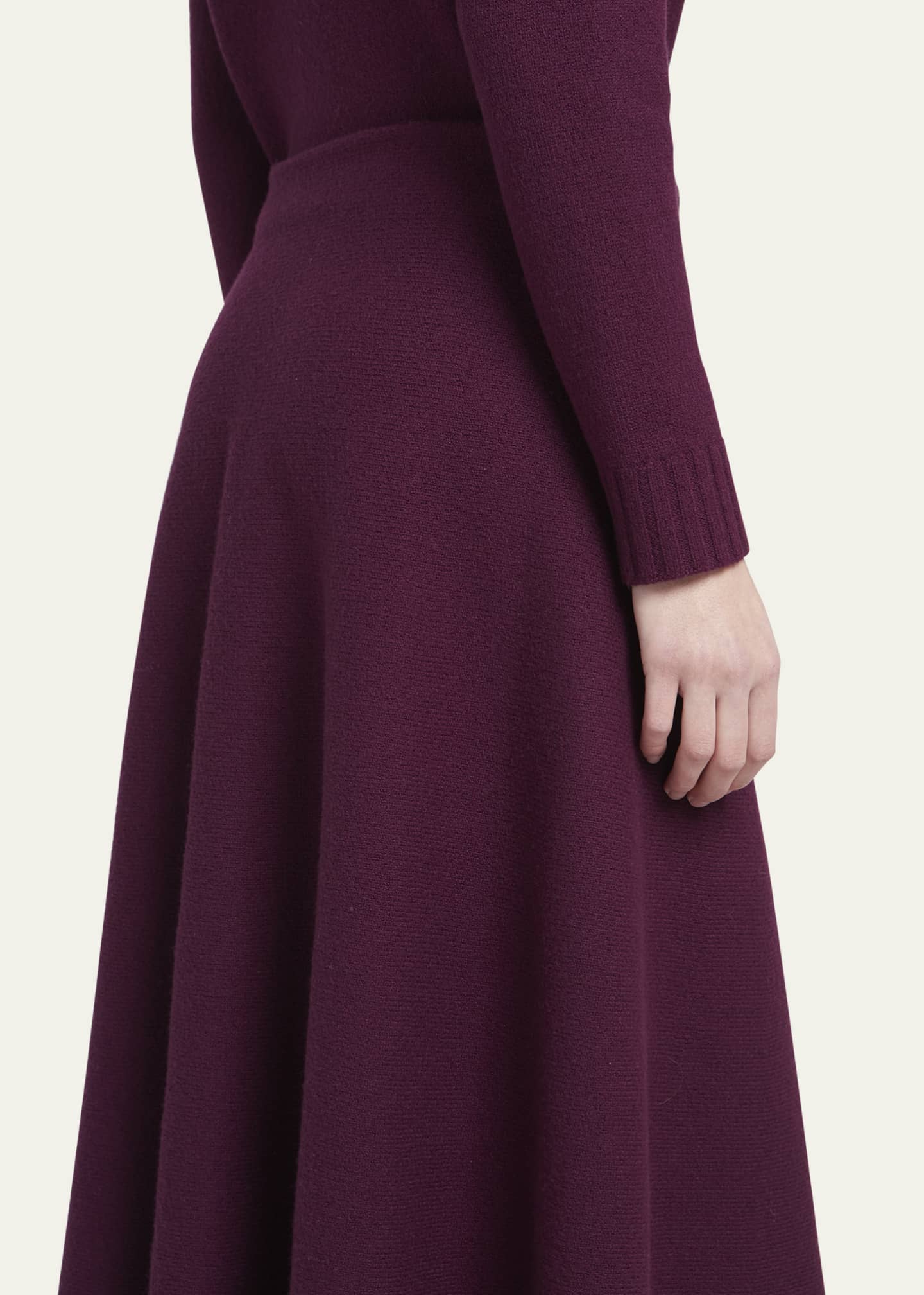 Jil Sander Asymmetric Wool Midi Skirt - Bergdorf Goodman