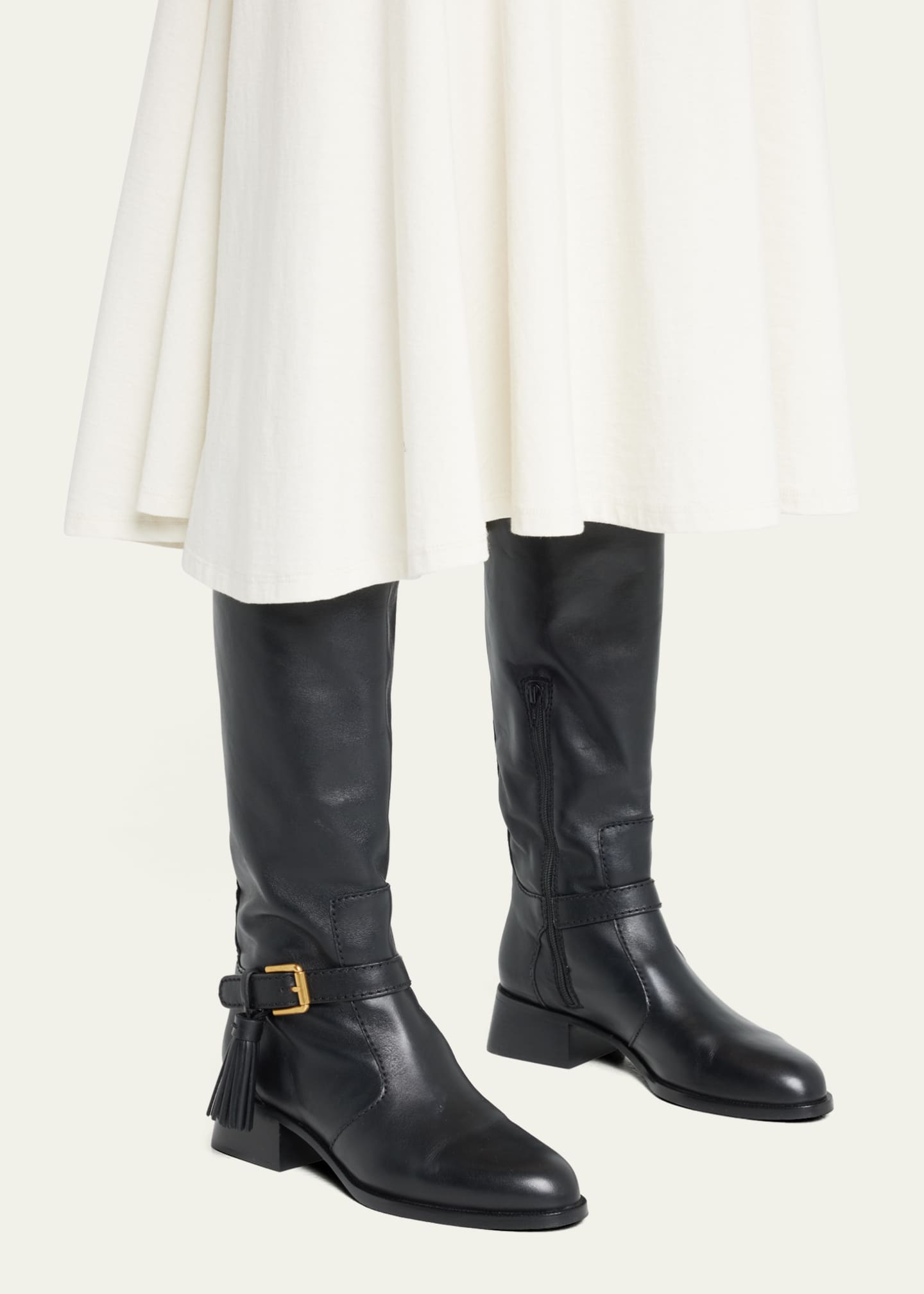 See by Chloe Lory Leather Tassel Riding Boots Bergdorf Goodman