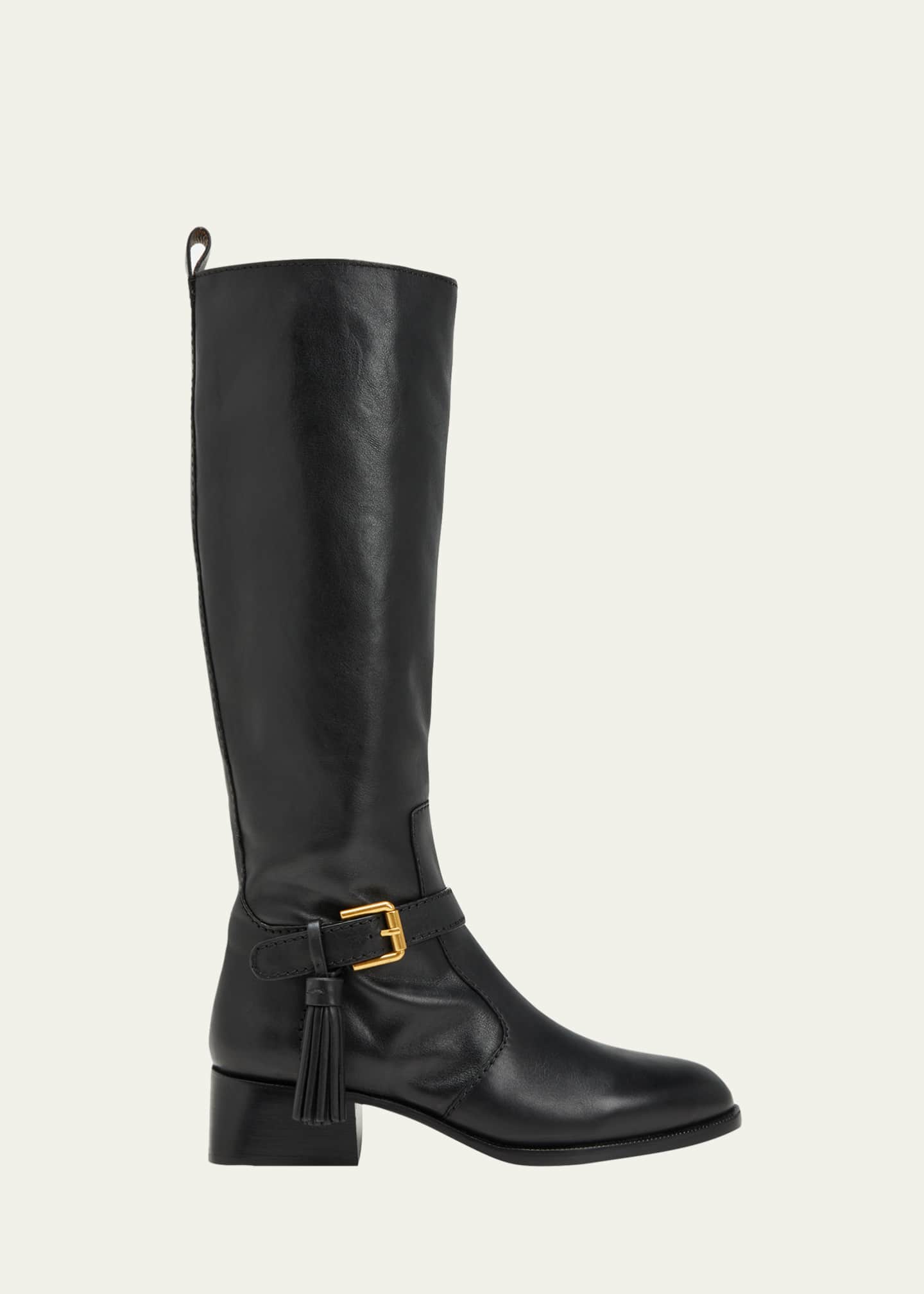 See by Chloe Lory Leather Tassel Riding Boots Bergdorf Goodman