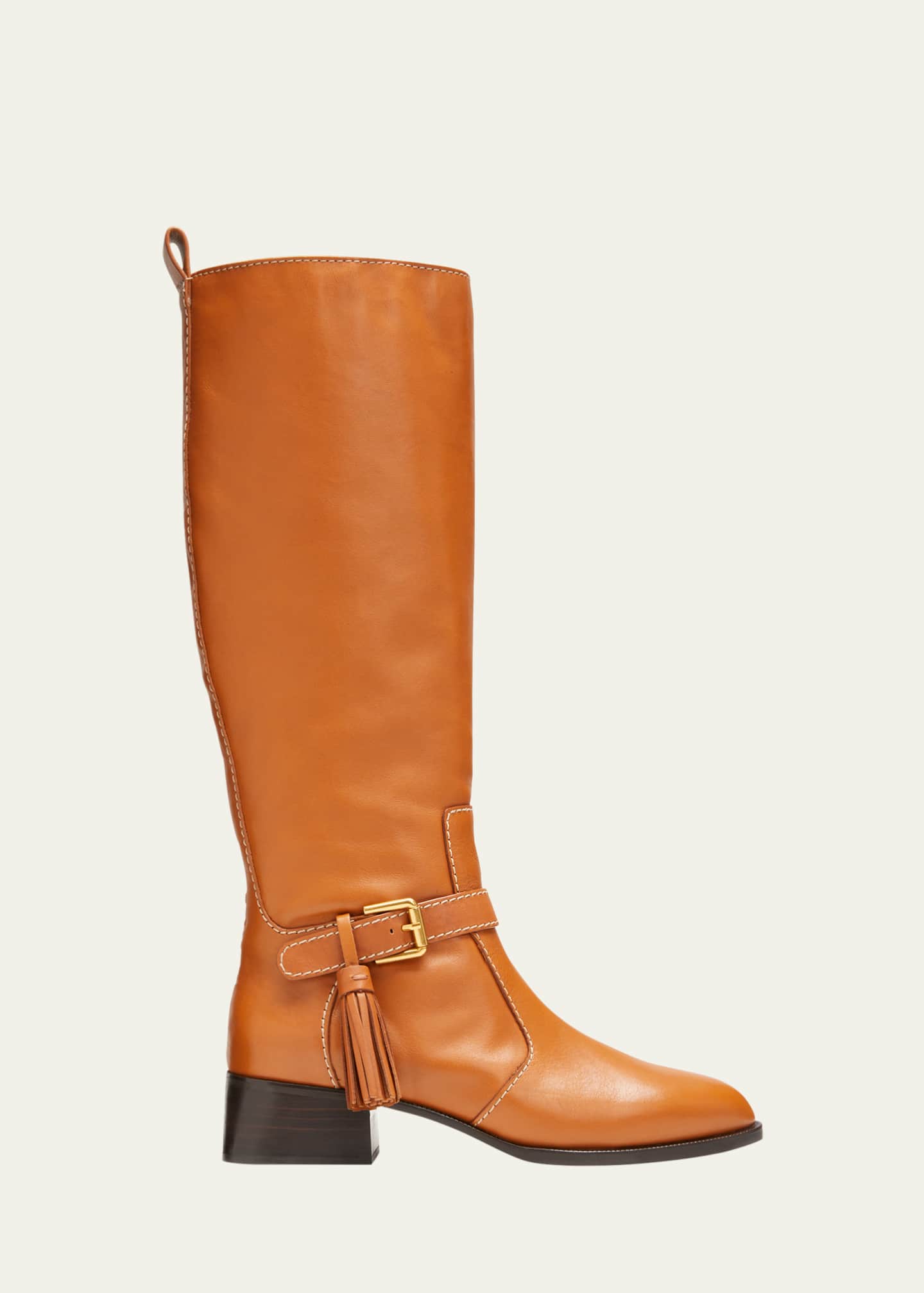 See by Chloe Lory Leather Tassel Riding Boots Bergdorf Goodman