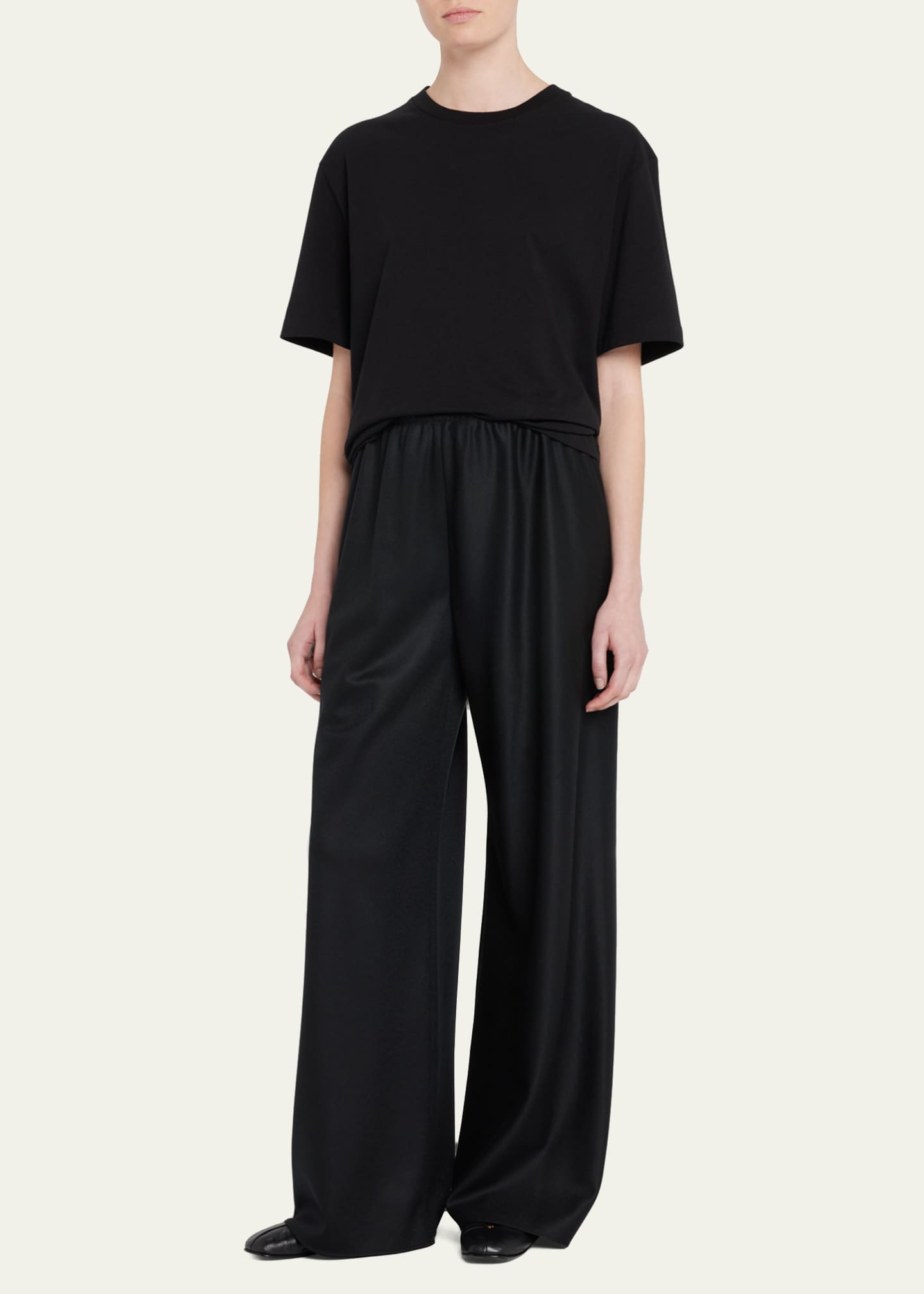 THE ROW Gala Wide-Leg Wool Pants