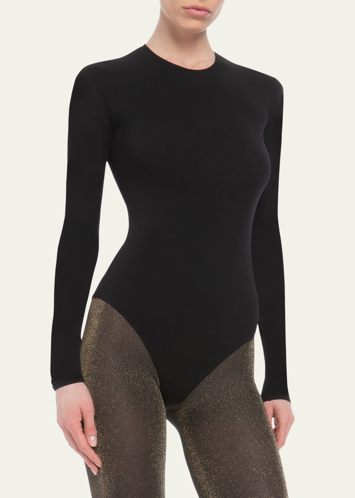 Wolford LongSleeve Crewneck Bodysuit Bergdorf Goodman