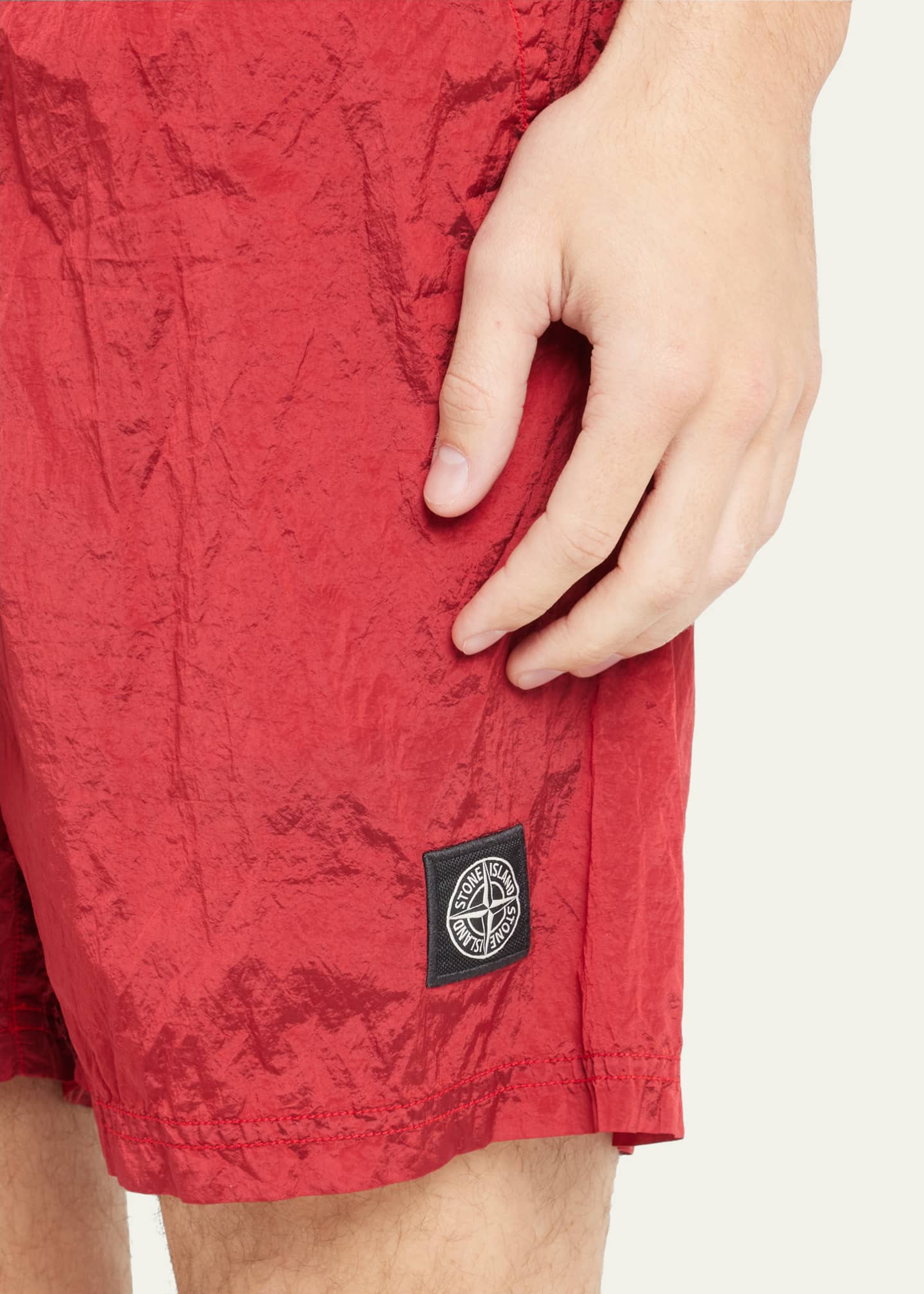 Red stone discount island swim shorts