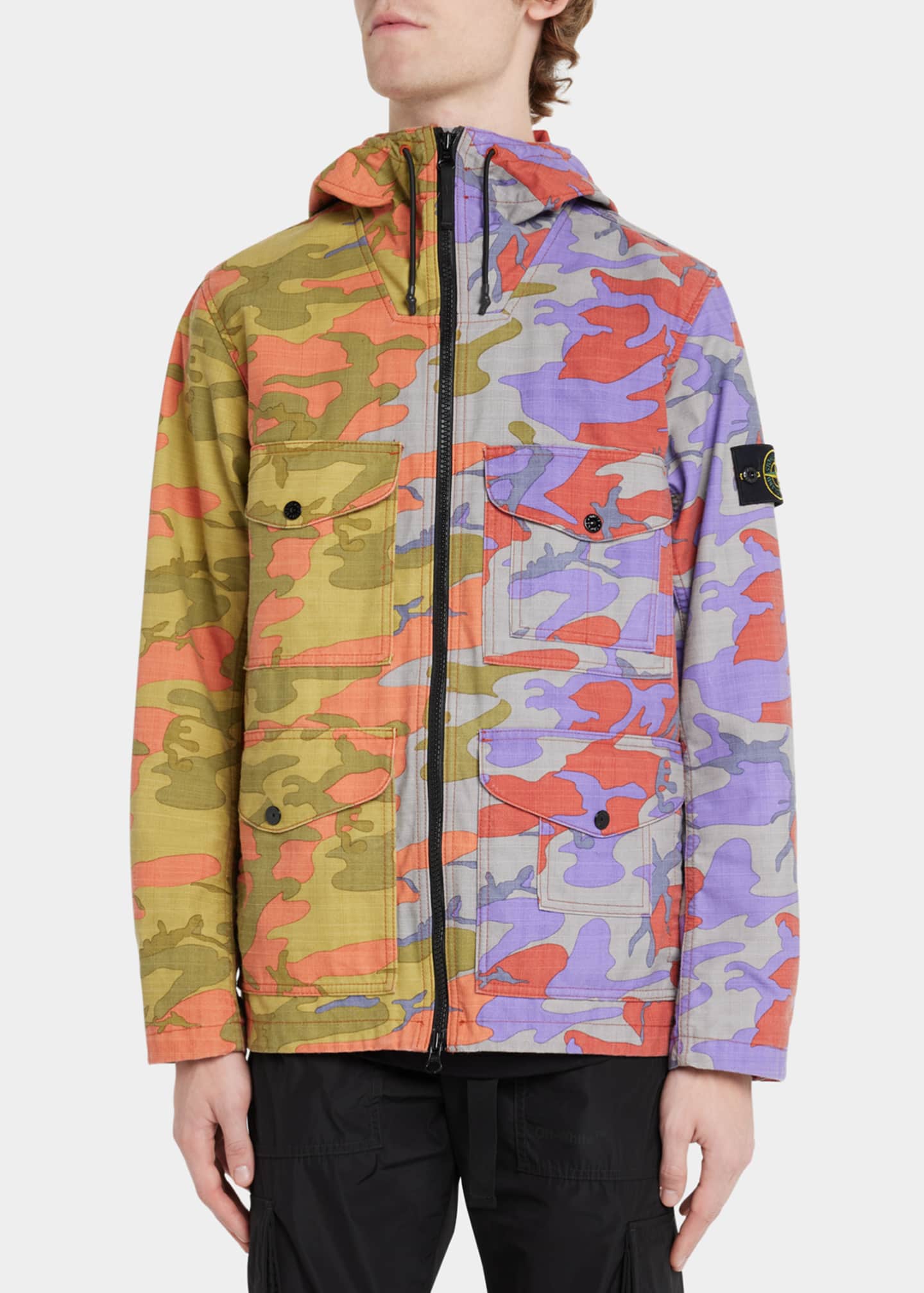 Stone island nylon hooded jacket 2025