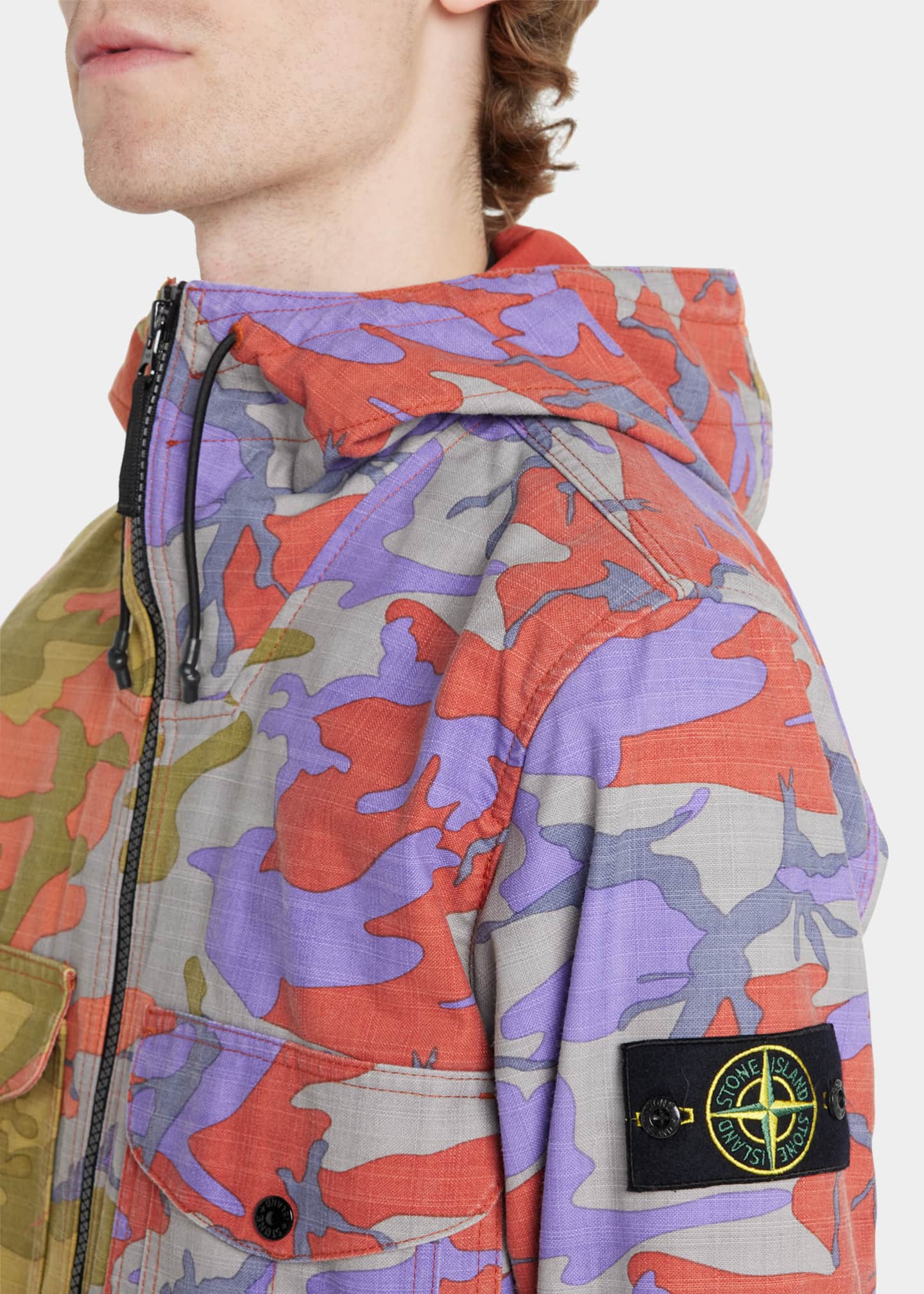 Stone island cheap camouflage jacket
