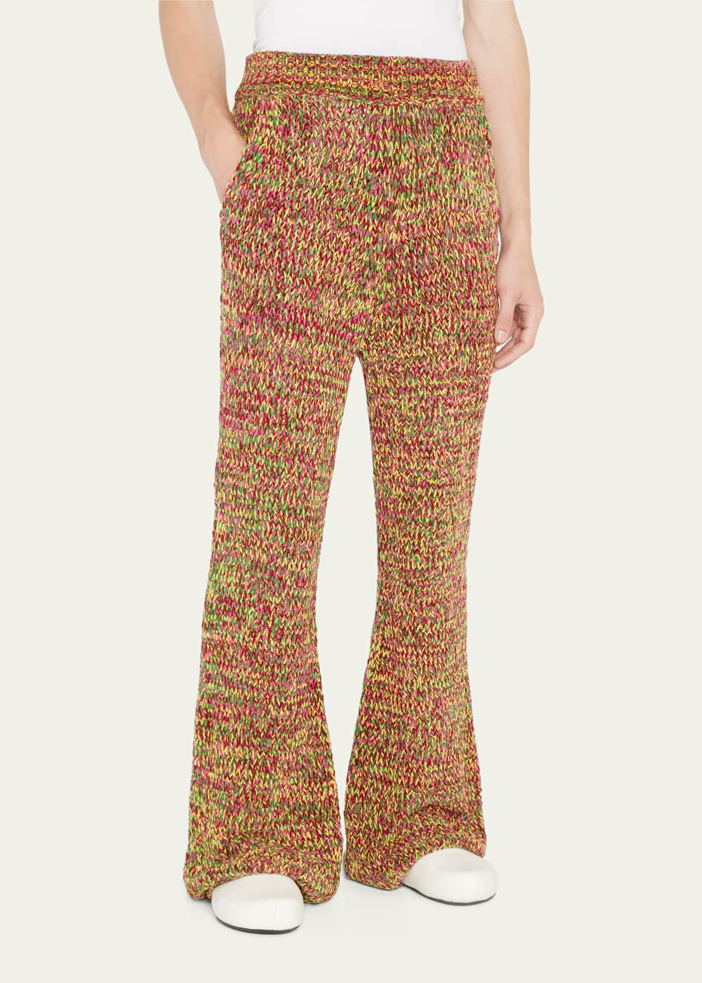 Marni Mouline Flare Track Pants Burgundy R