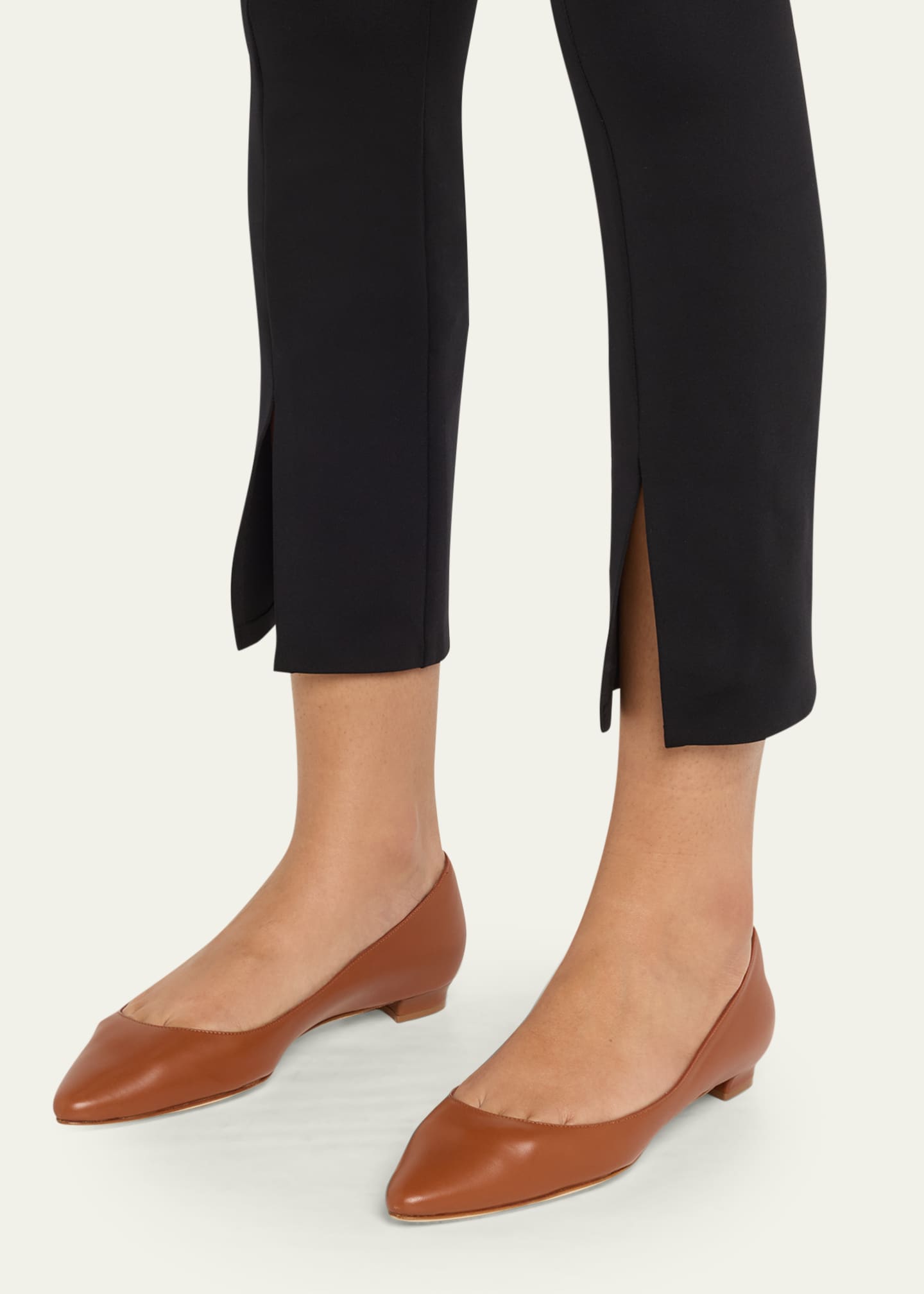 Manolo Blahnik Lanza BB Lambskin Ballerina Flats - Bergdorf Goodman