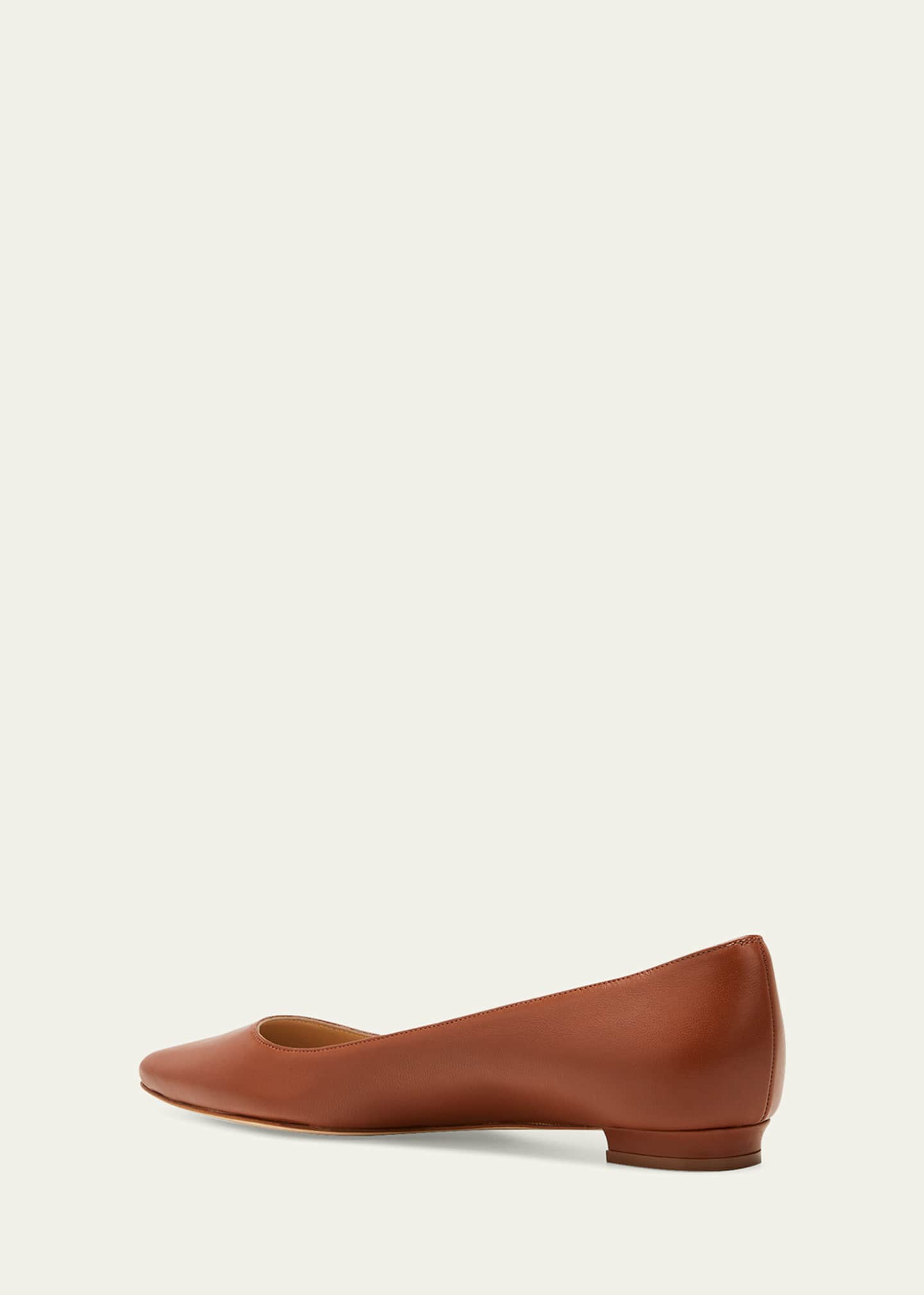 Manolo Blahnik Lanza BB Lambskin Ballerina Flats Image 2 of 3