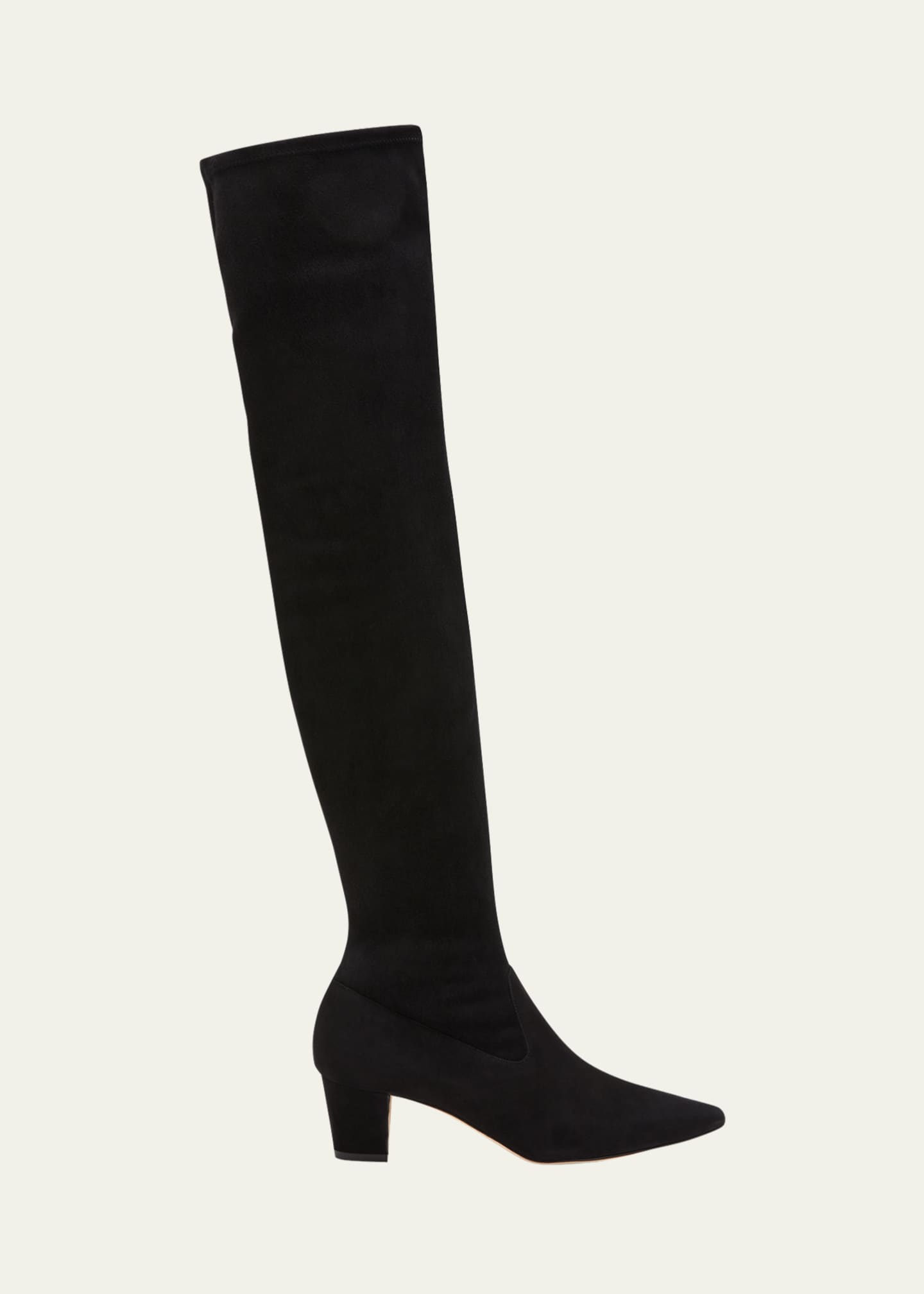 Manolo Blahnik Lupasca Suede Over-The-Knee Boots - Bergdorf Goodman