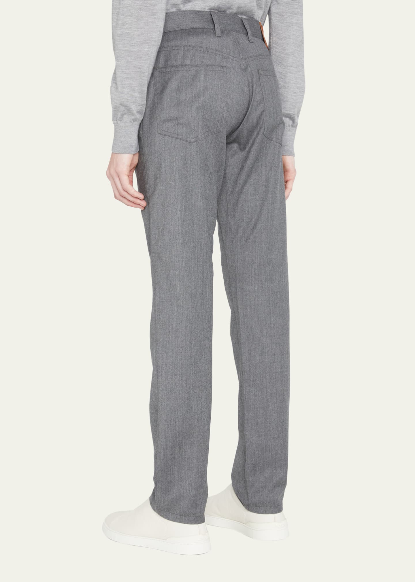 ZEGNA Men's Wool 5-Pocket Pants - Bergdorf Goodman