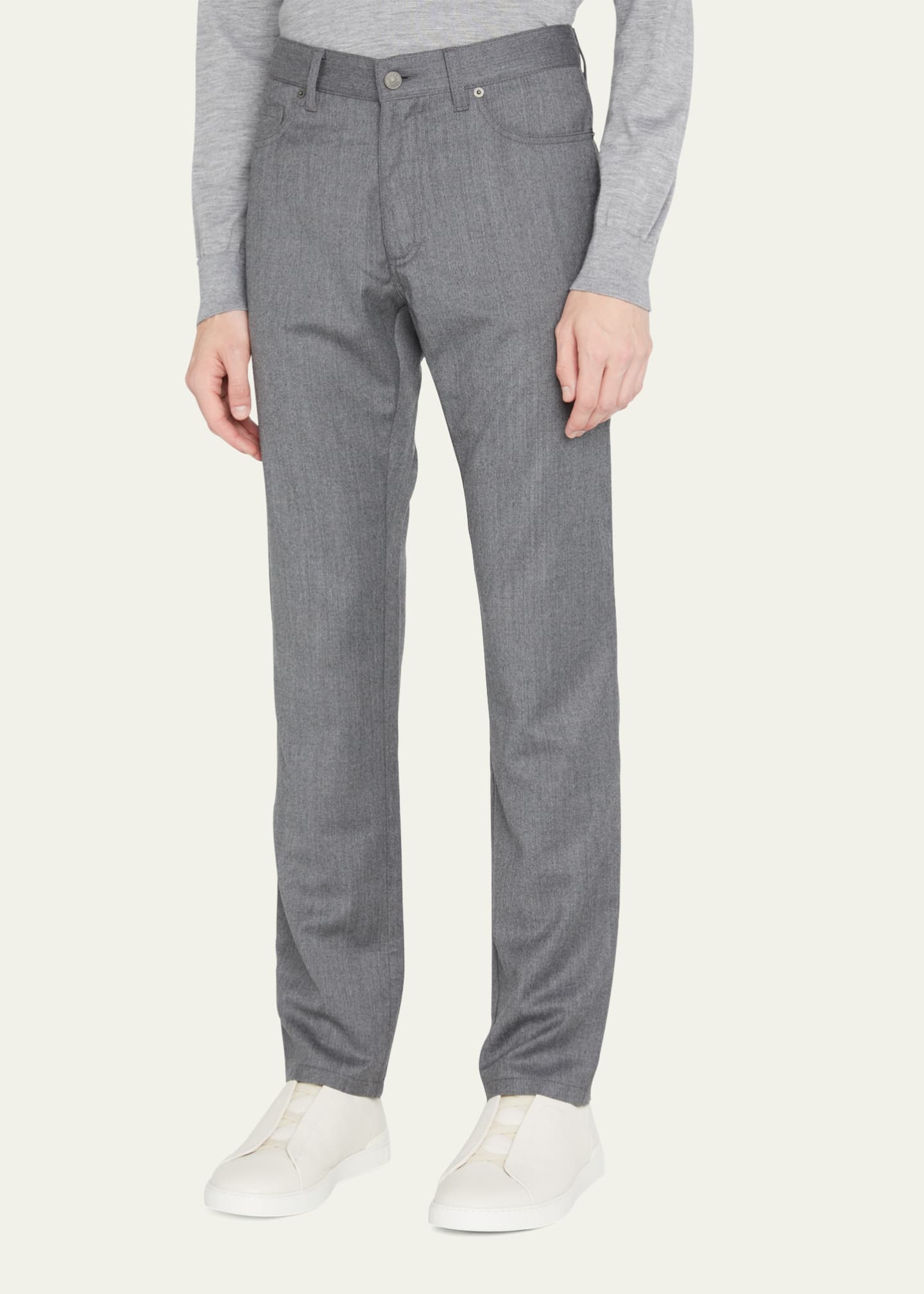 ZEGNA Men's Wool 5-Pocket Pants - Bergdorf Goodman