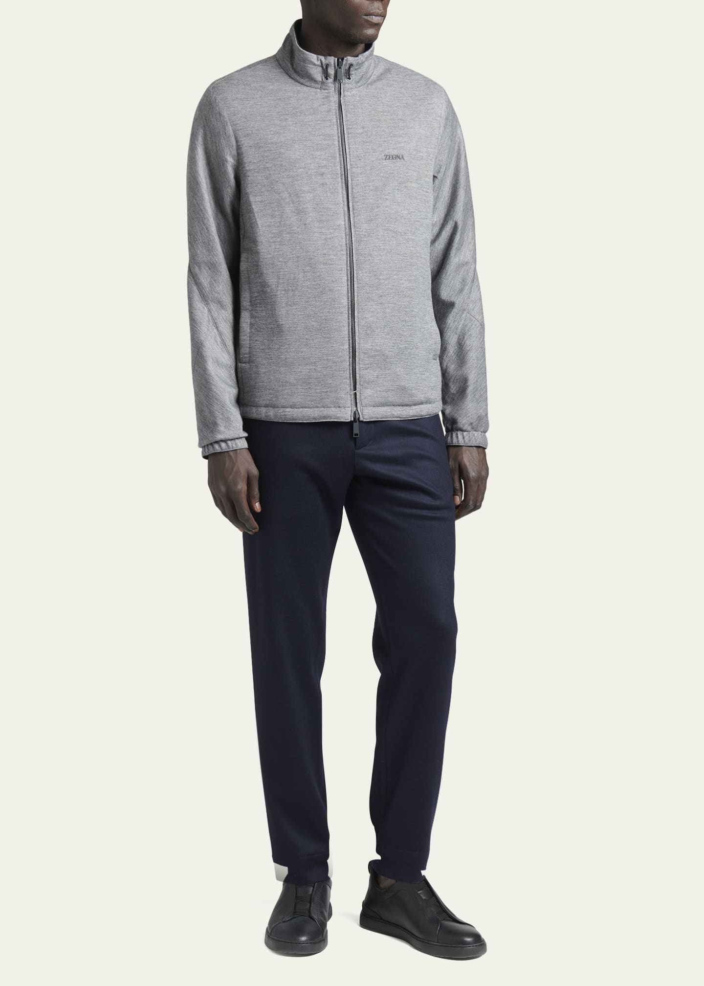 ZEGNA Men s Reversible Full Zip Blouson Jacket Bergdorf Goodman