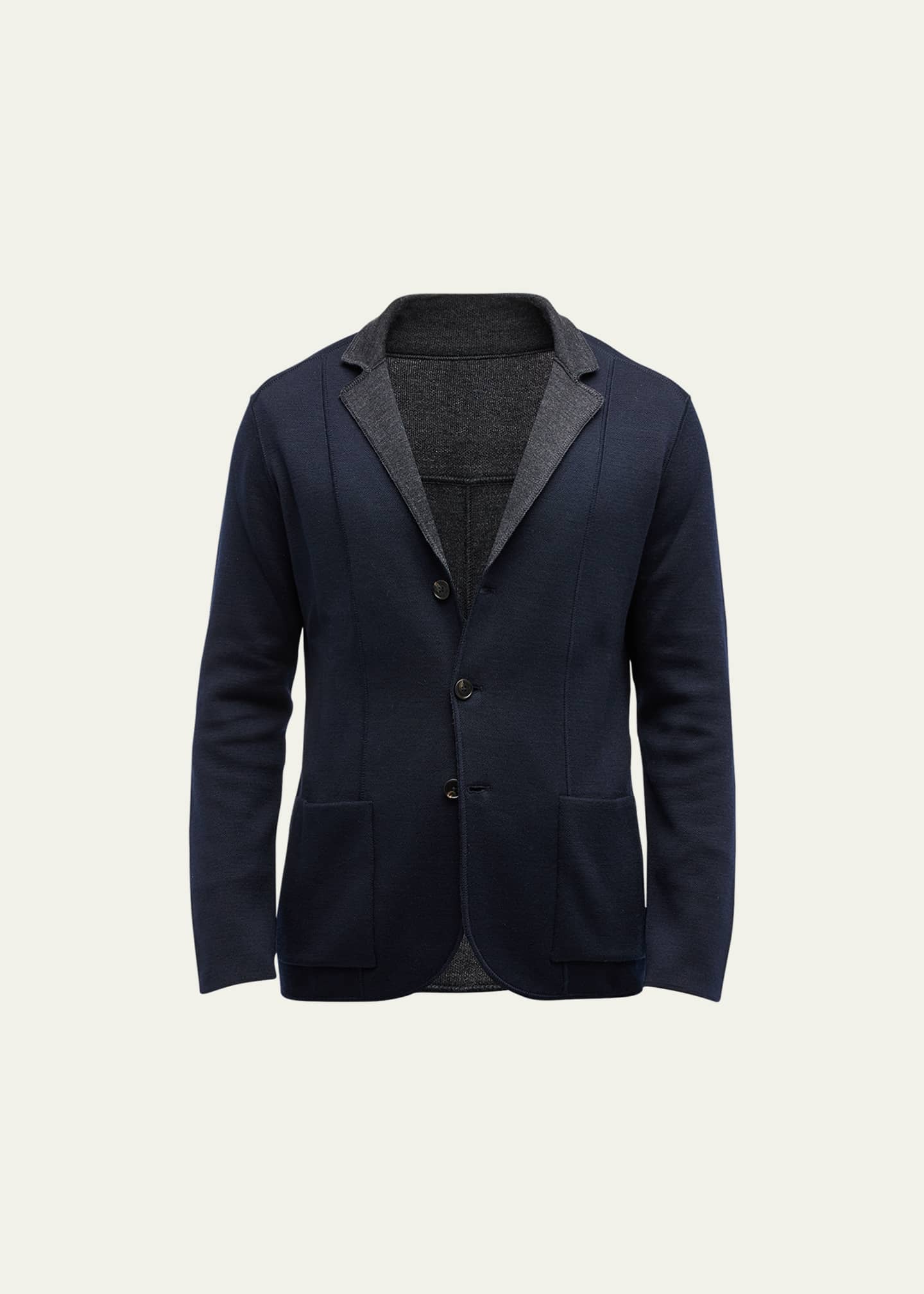 Baldassari Men's Reversible Sweater Jacket Bergdorf Goodman