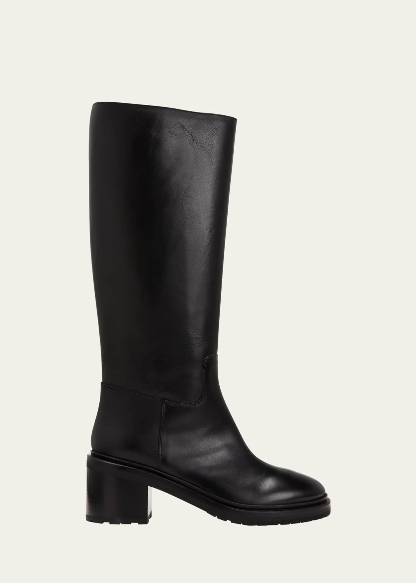 LEGRES Calfskin Tall Riding Boots - Bergdorf Goodman