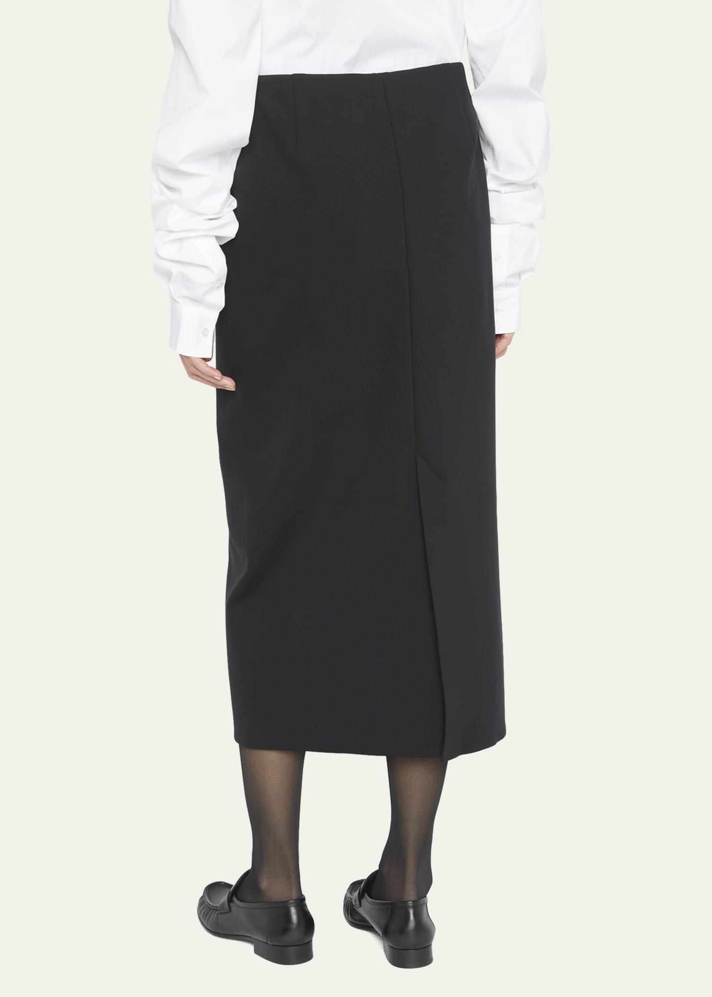 THE ROW Alumo Straight Midi Skirt - Bergdorf Goodman