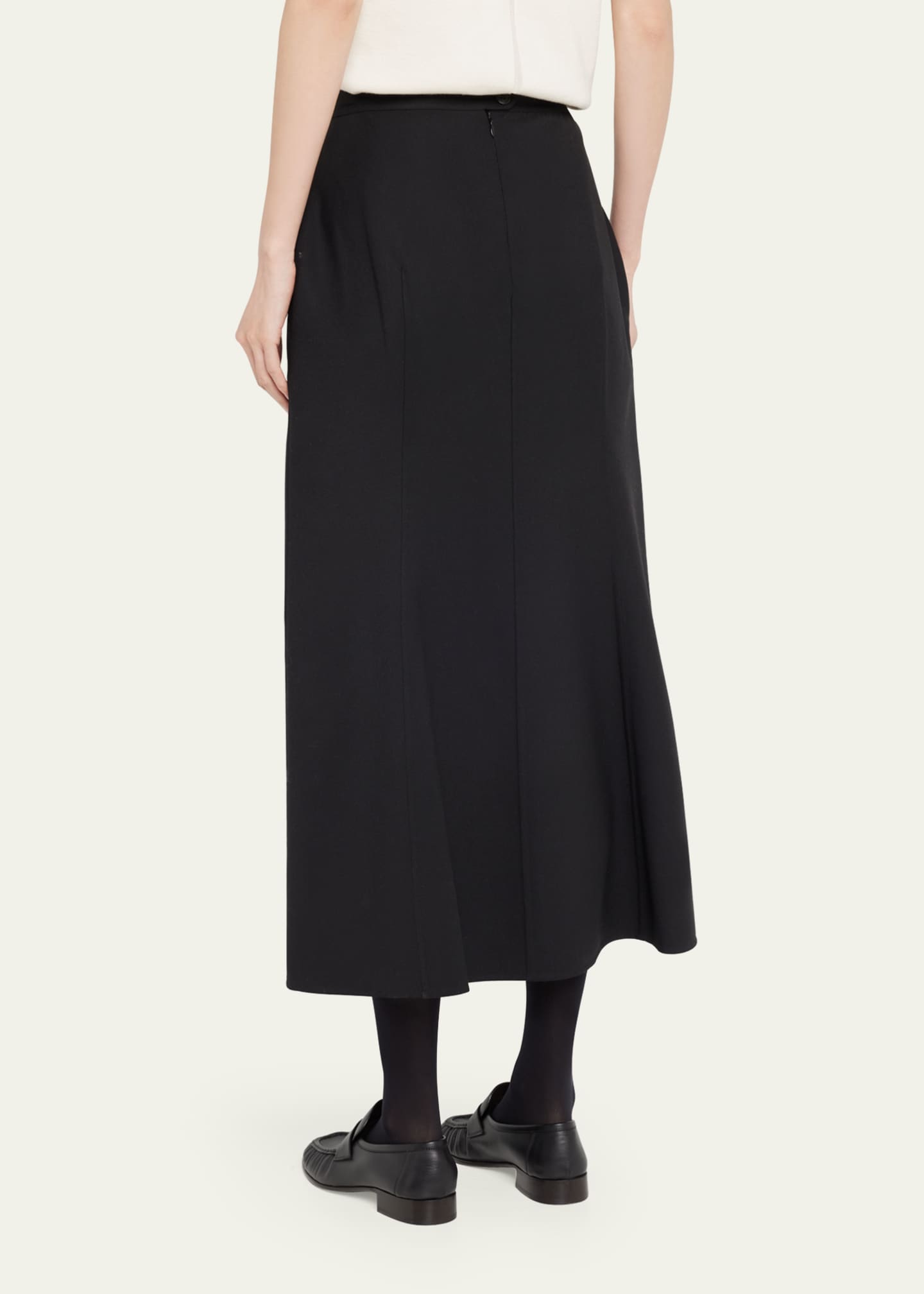 THE ROW Avianna Midi Wool Skirt - Bergdorf Goodman