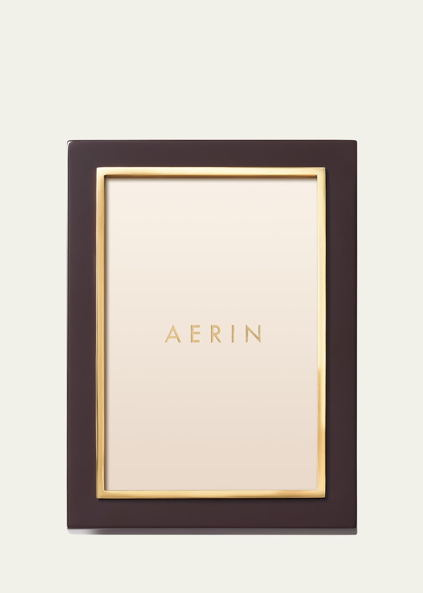 AERIN Chocolate Varda Lacquer Frame, 4x6 Image 2 of 3