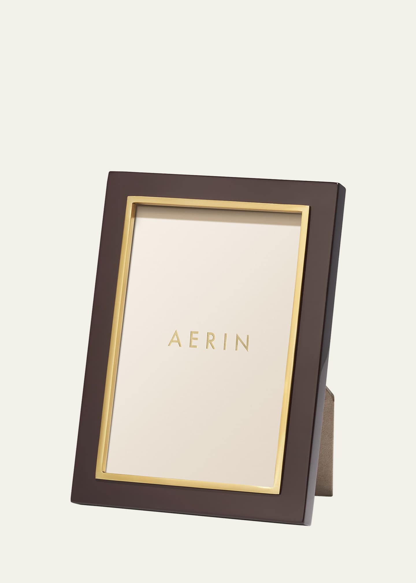 AERIN Chocolate Varda Lacquer Frame, 4x6 Image 1 of 3