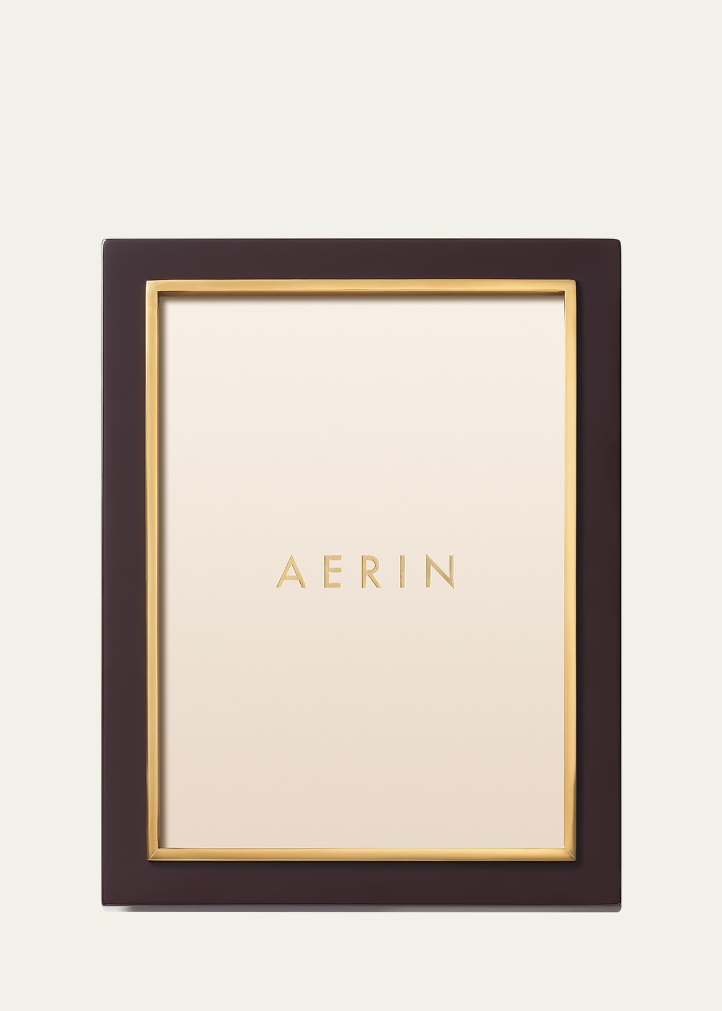 AERIN Chocolate Varda Lacquer Frame, 5x7 Bergdorf Goodman