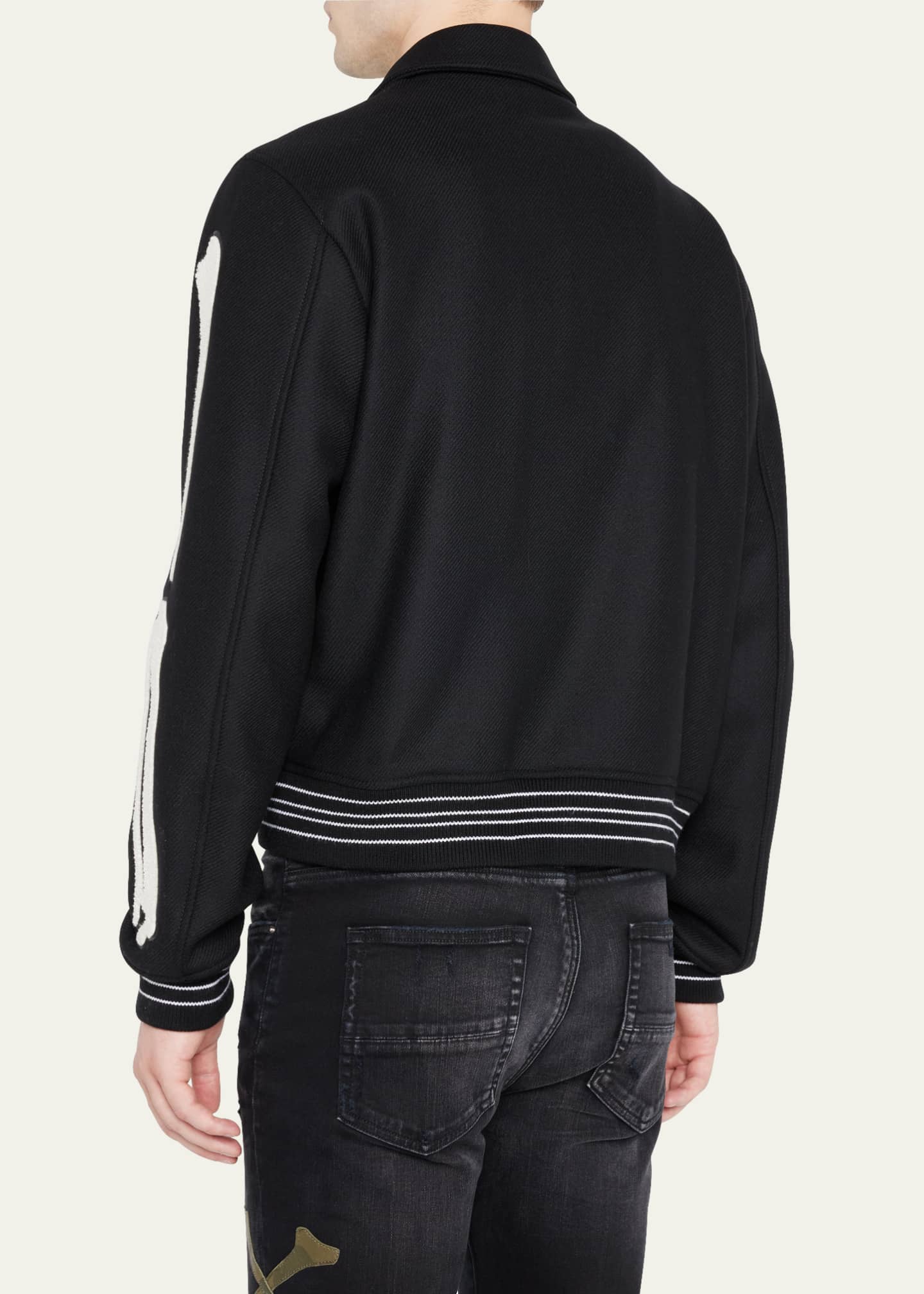 Amiri Men's Bones Varsity Jacket - Bergdorf Goodman