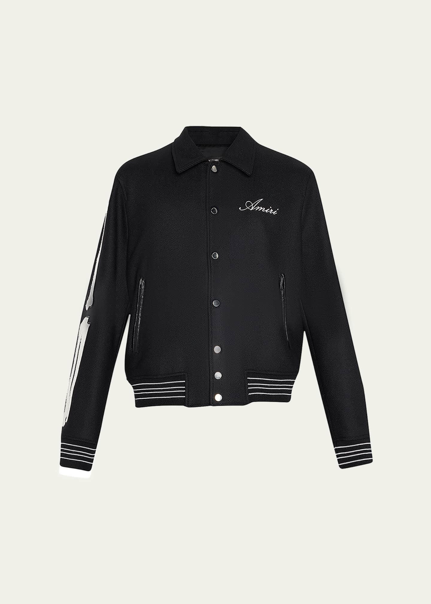 Amiri Men's Bones Varsity Jacket