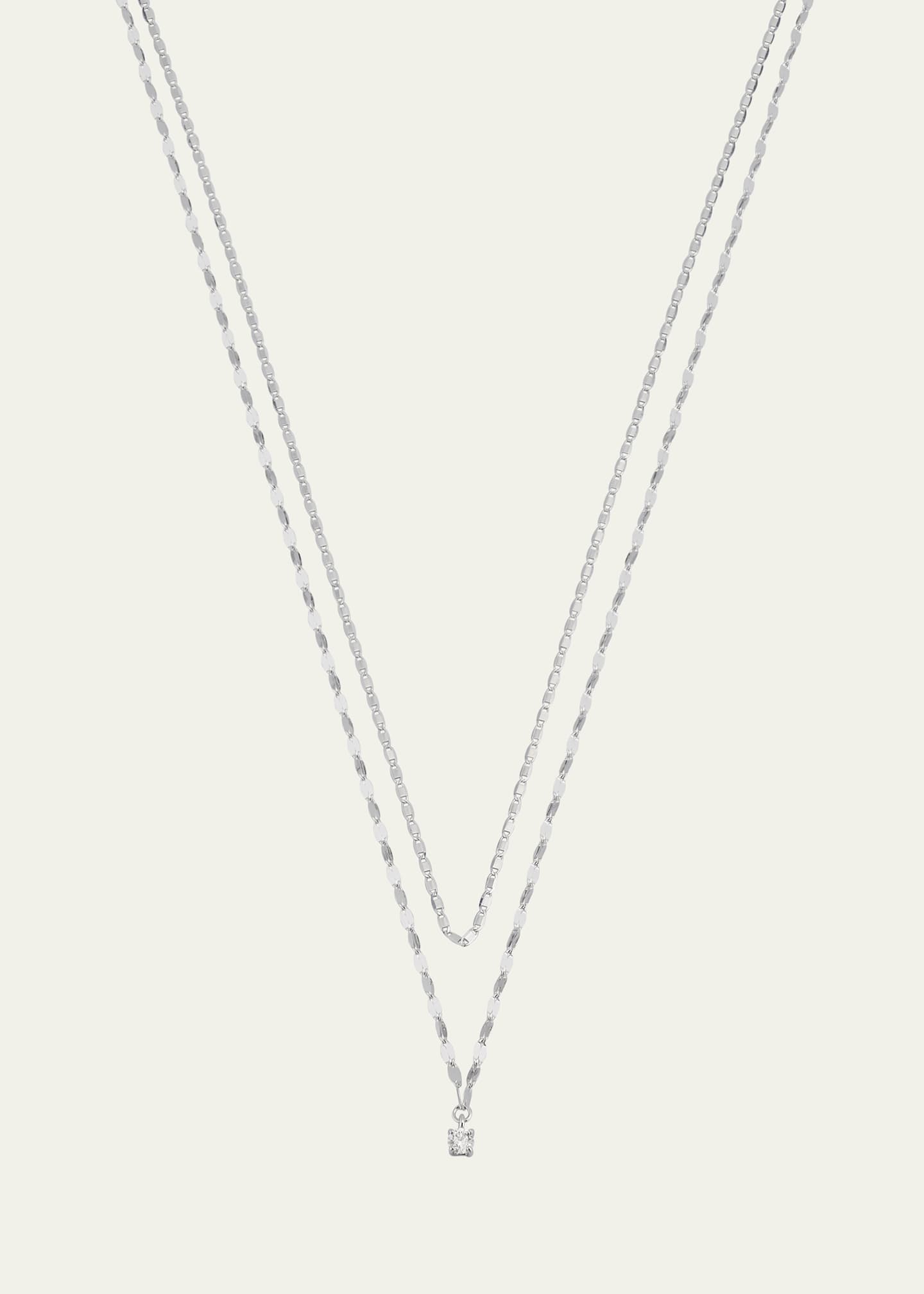Lana Solo Double-Strand Necklace with Diamond Image 1 of 4