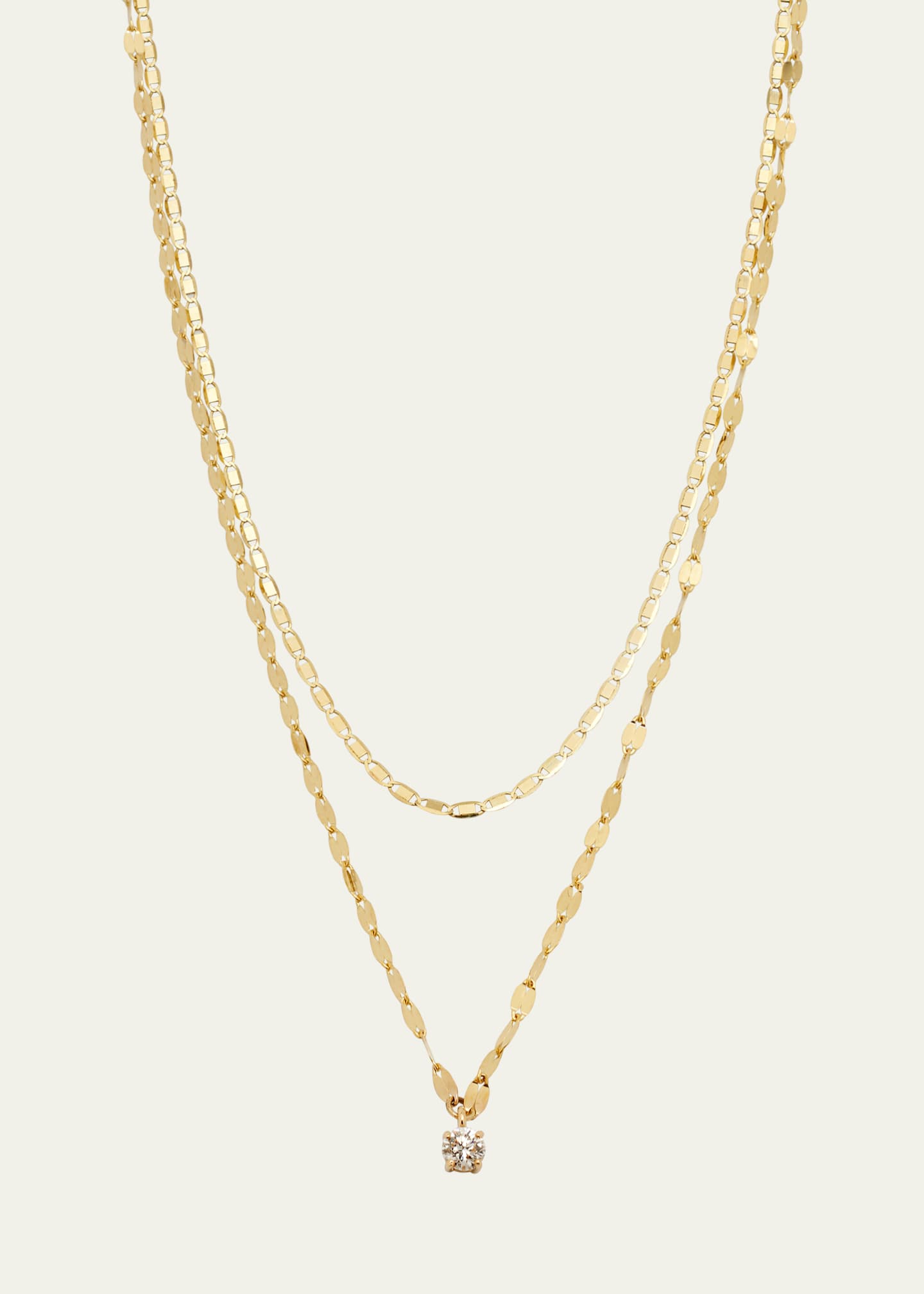 Lana Solo Double-Strand Necklace with Diamond Image 1 of 4