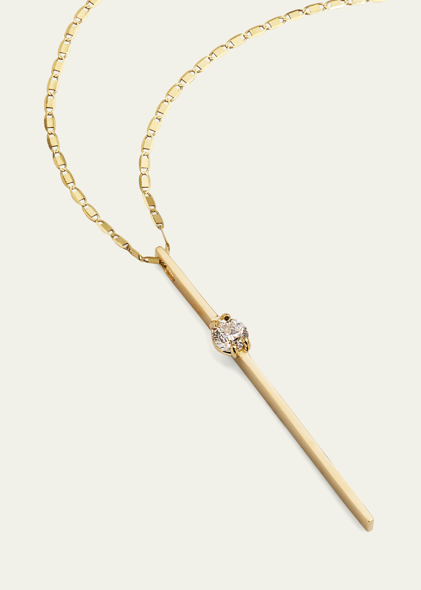 Lana Solo Linear Diamond Bar Pendant Necklace Image 3 of 4