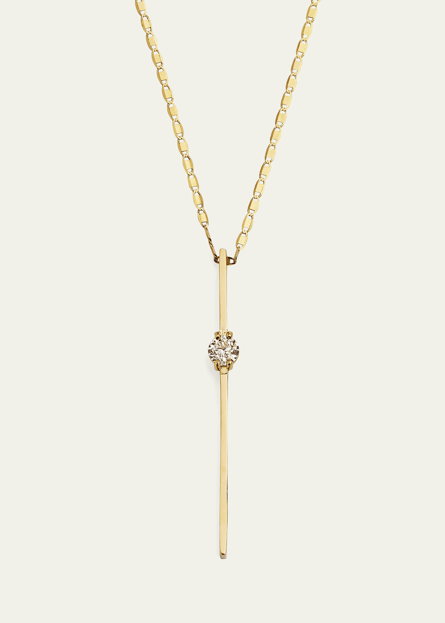 Lana Solo Linear Diamond Bar Pendant Necklace Image 1 of 4