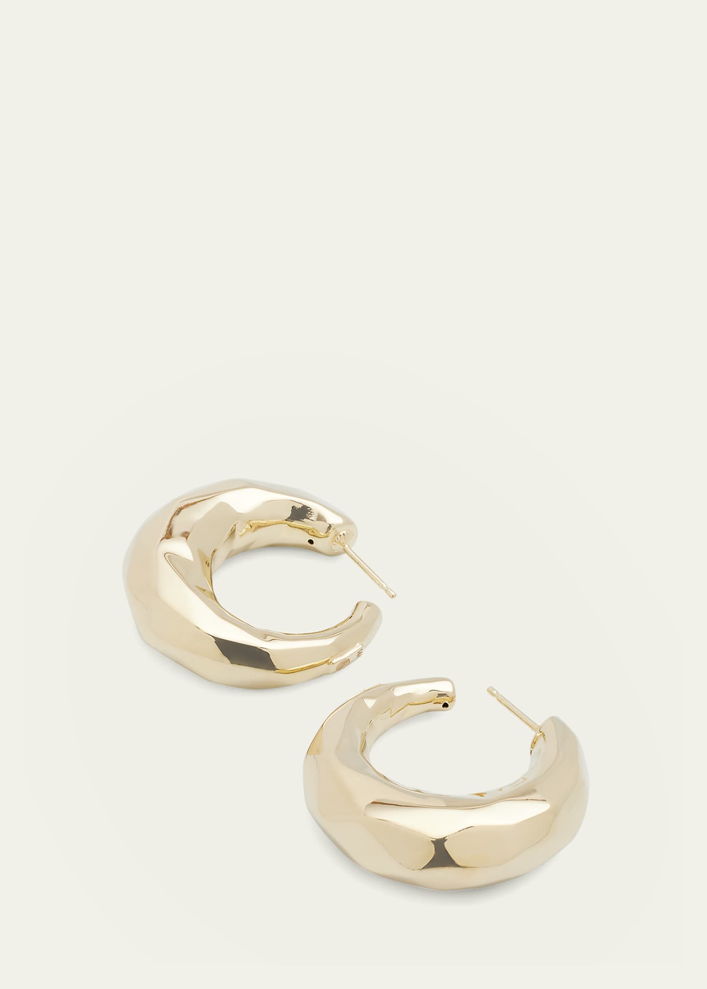 Lana 14K Gold Disco Hoop Earrings Image 3 of 4
