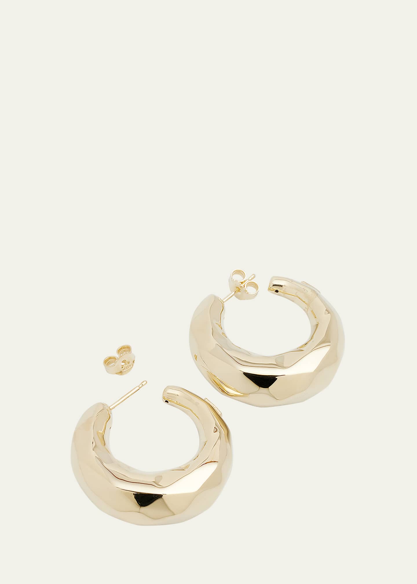 Lana 14K Gold Disco Hoop Earrings Image 4 of 4