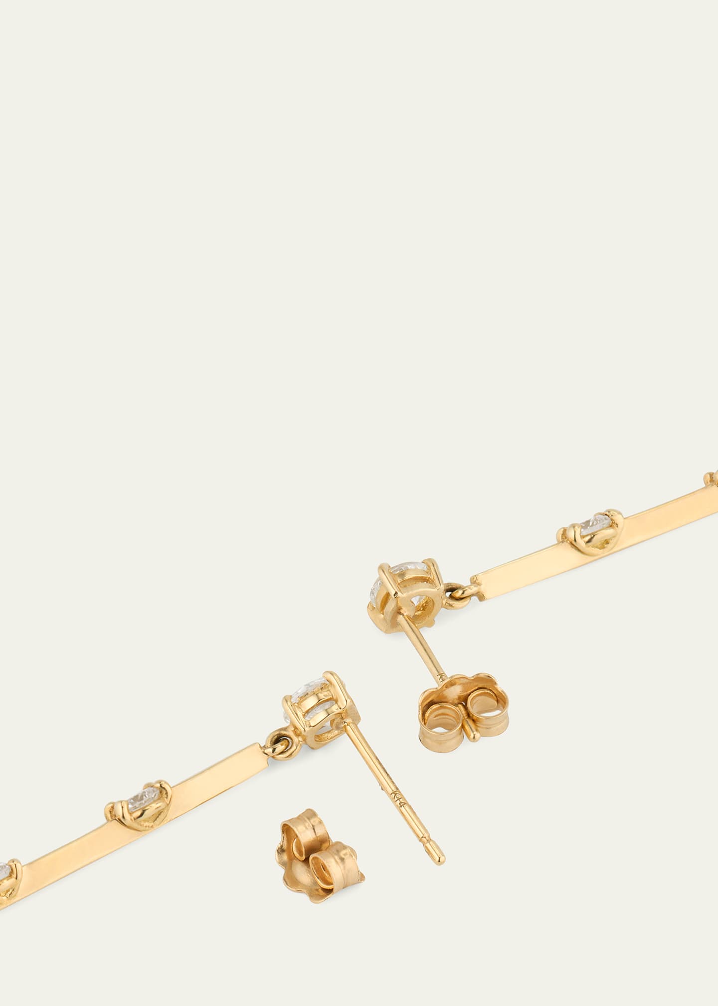 LANA Solo Linear Dangle Bar Earrings With Diamonds Bergdorf Goodman