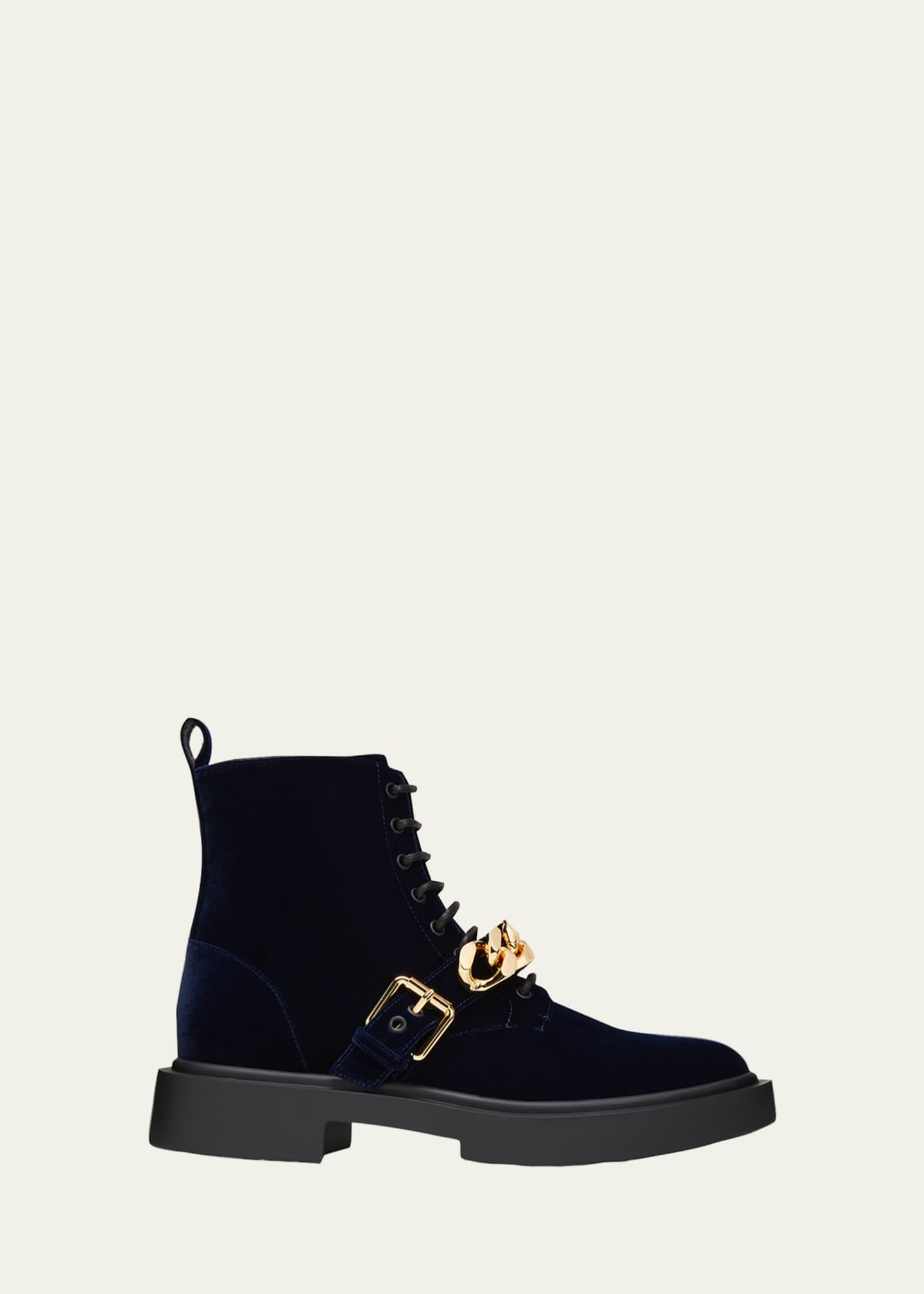 spole Nogen som helst venskab Giuseppe Zanotti Men's Chain Strap Velvet Lace-Up Boots - Bergdorf Goodman