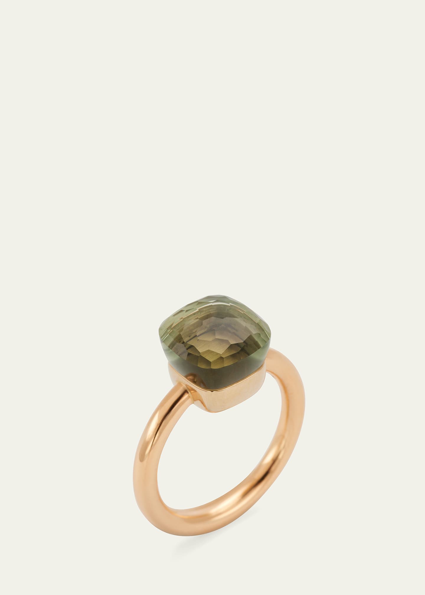 Pomellato Nudo Classic 18k Rose Gold Prasiolite Ring Image 3 of 4