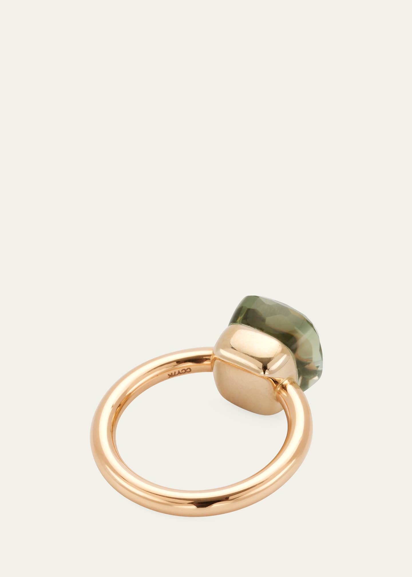 Pomellato Nudo Classic 18k Rose Gold Prasiolite Ring Image 4 of 4