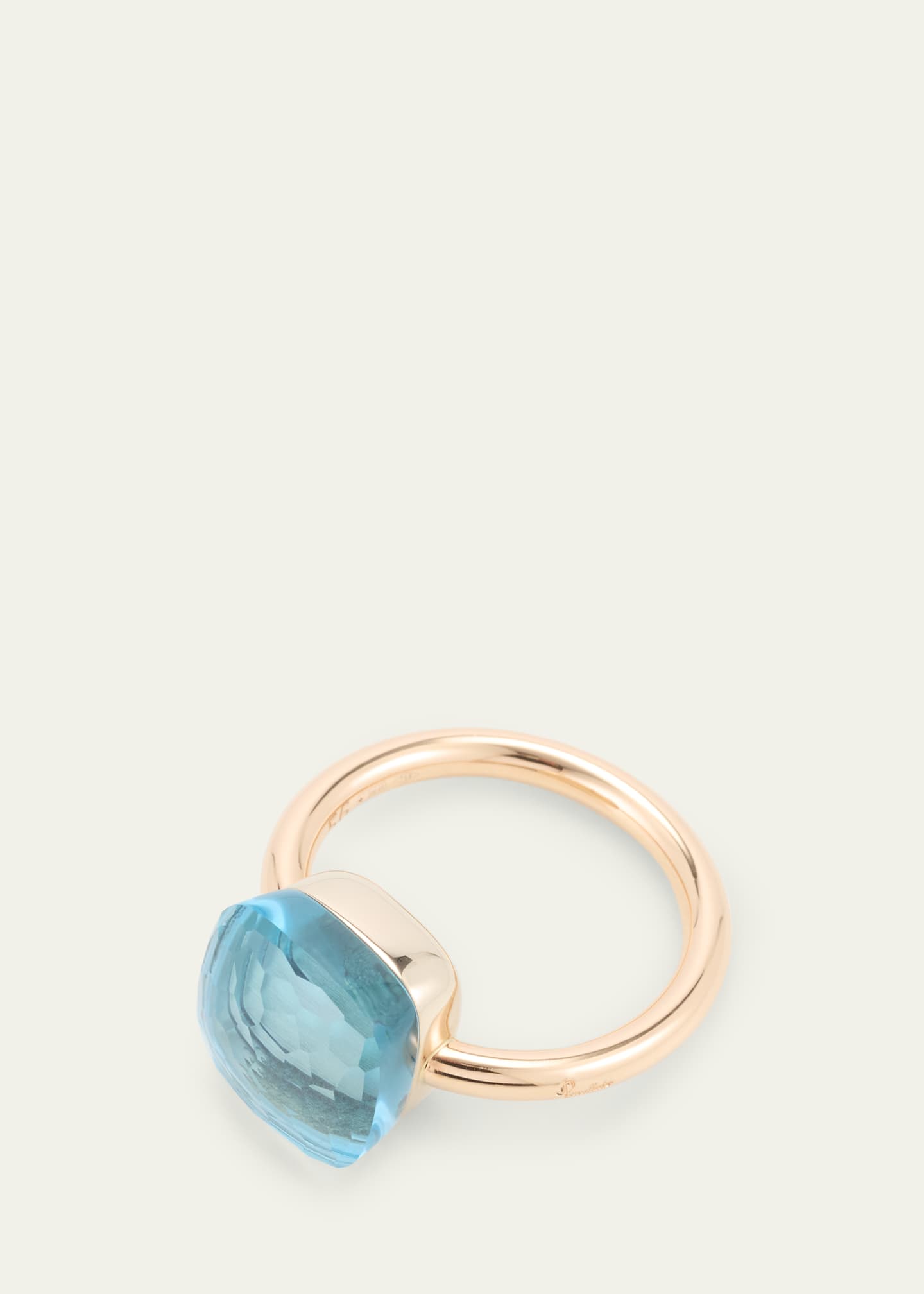 Pomellato Nudo Solitaire Ring with Sky Blue Topaz Image 4 of 4
