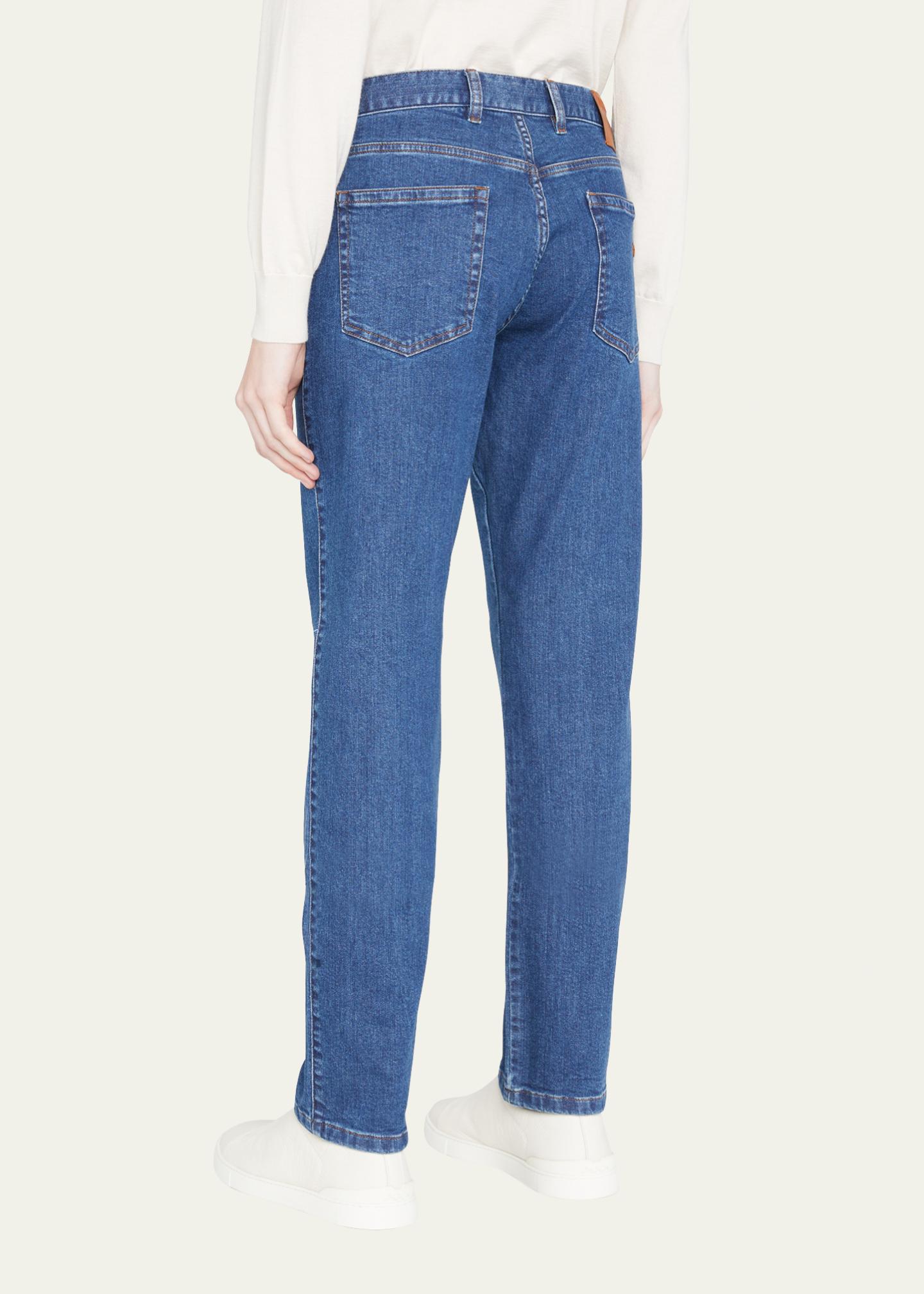 ZEGNA Men's Stonewash Denim 5-Pocket Jeans - Bergdorf Goodman