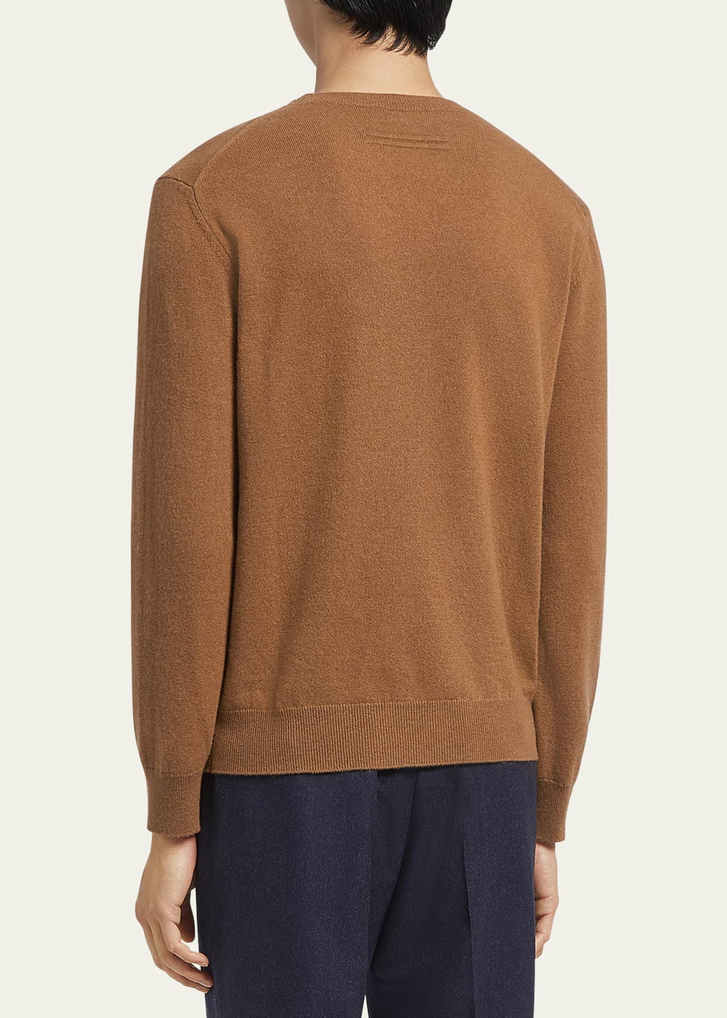 ZEGNA Men's Oasi Cashmere Crewneck Sweater Image 3 of 3