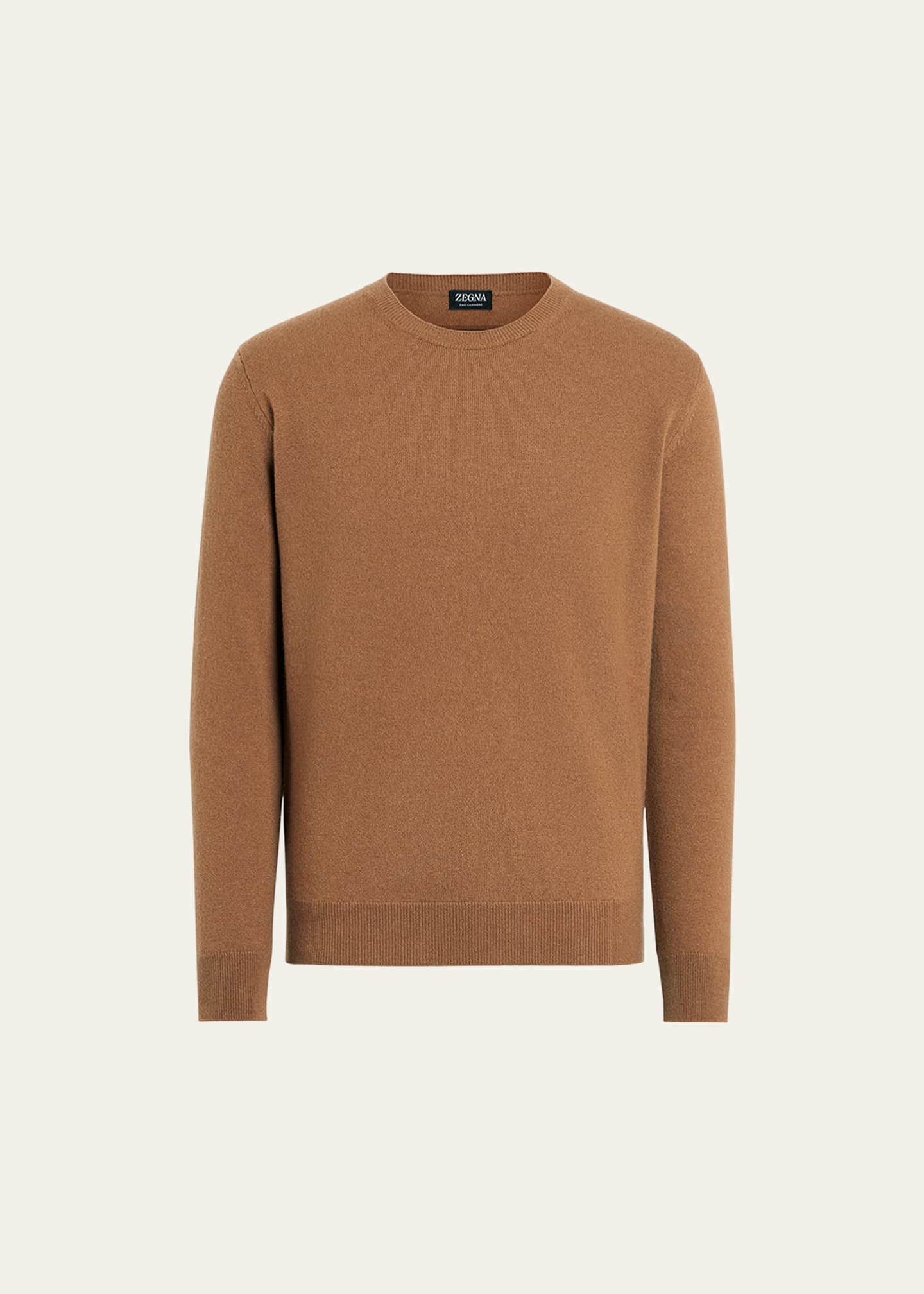 ZEGNA Men's Oasi Cashmere Crewneck Sweater Image 1 of 3