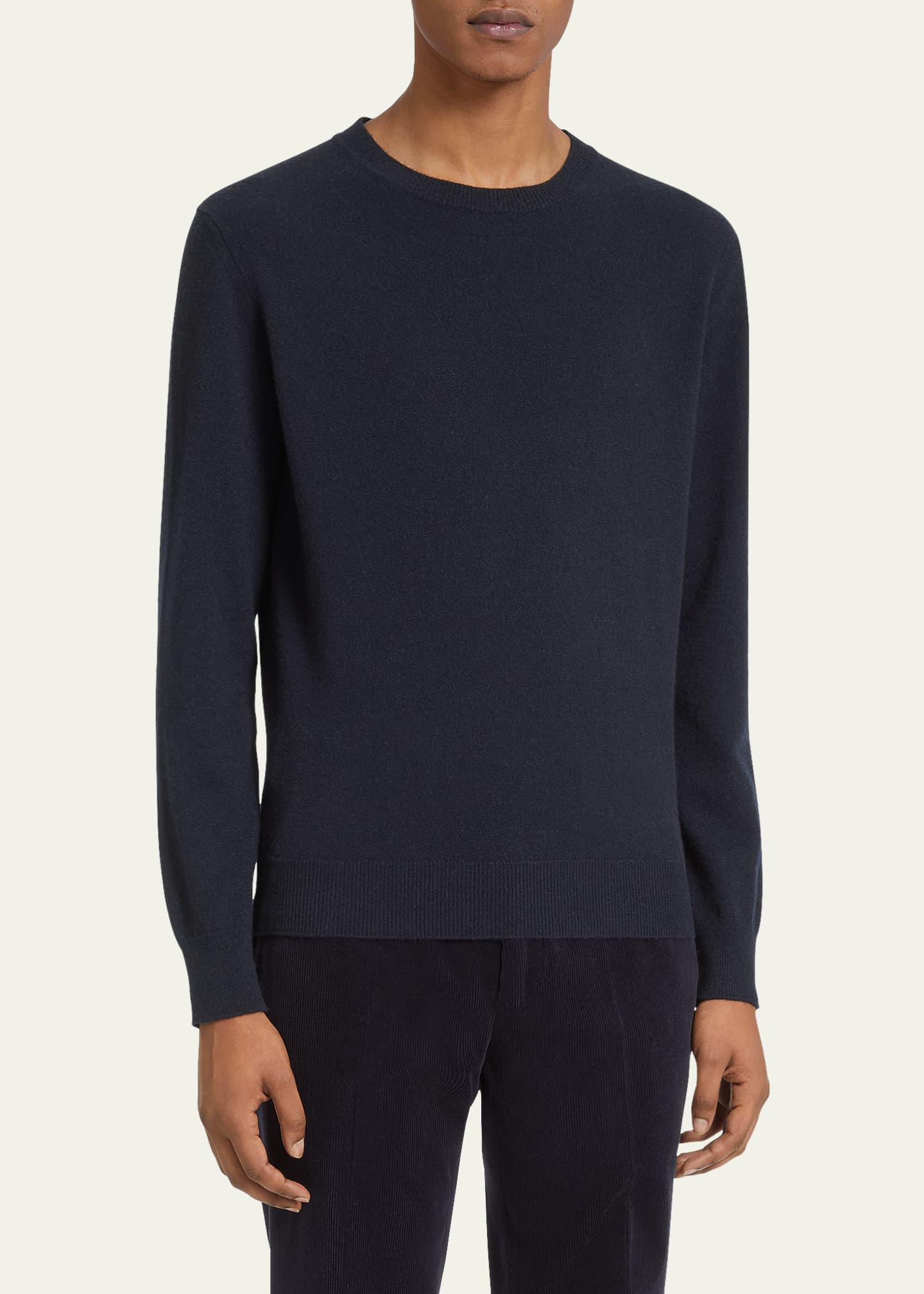 Zegna Men's Cashmere Sweater Blue